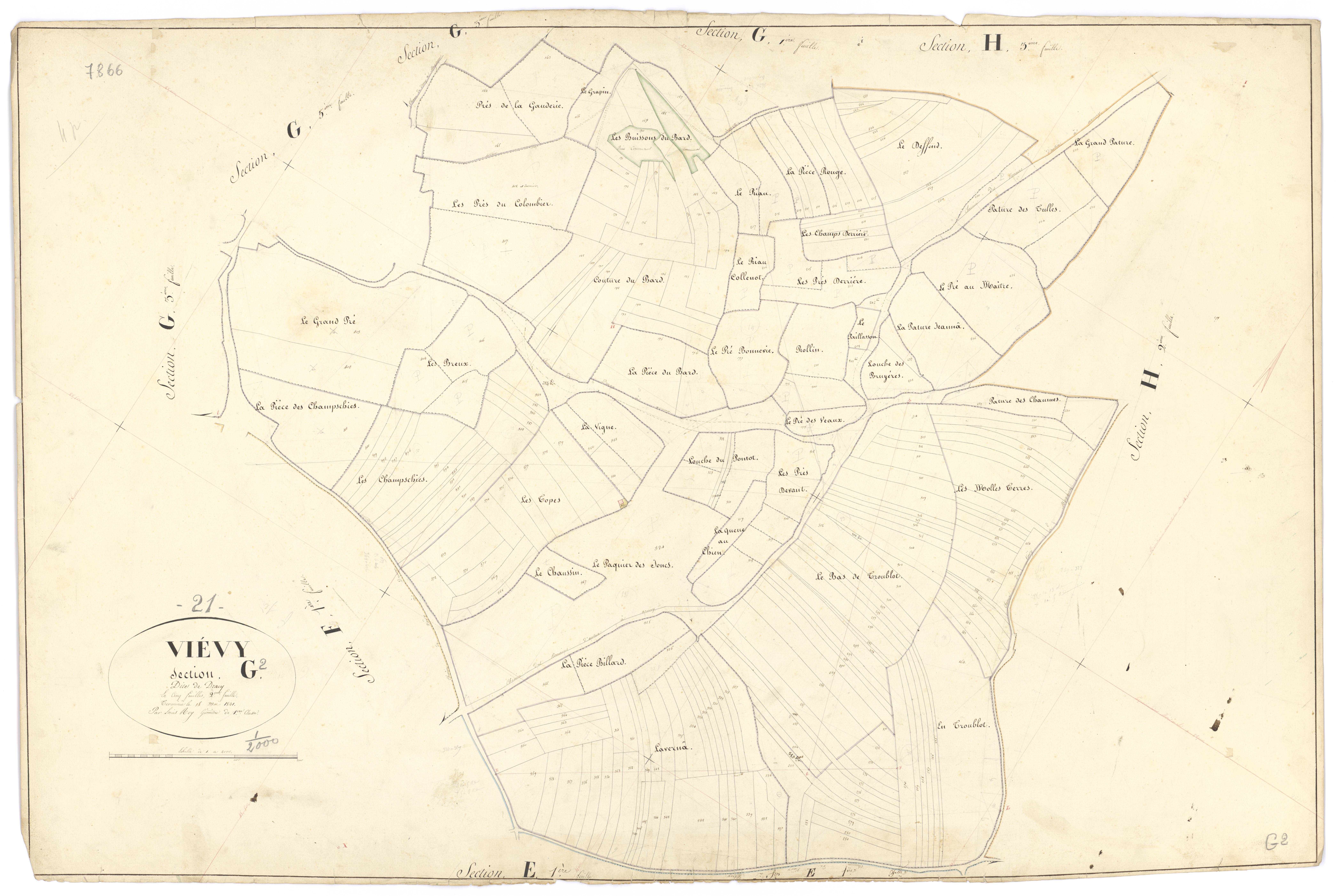 Viévy - Section G2 - 3 P PLAN 683/25