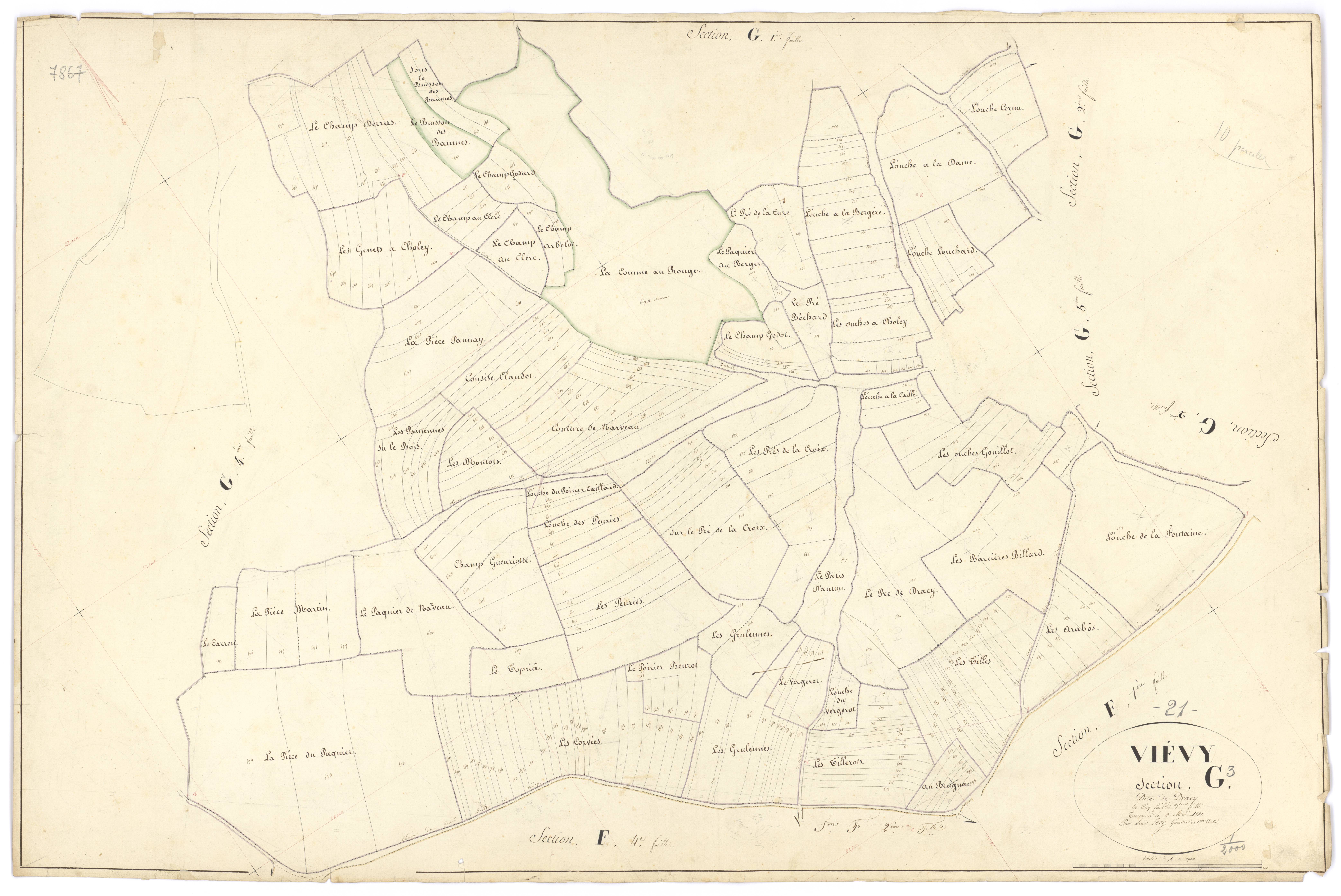 Viévy - Section G3 - 3 P PLAN 683/26