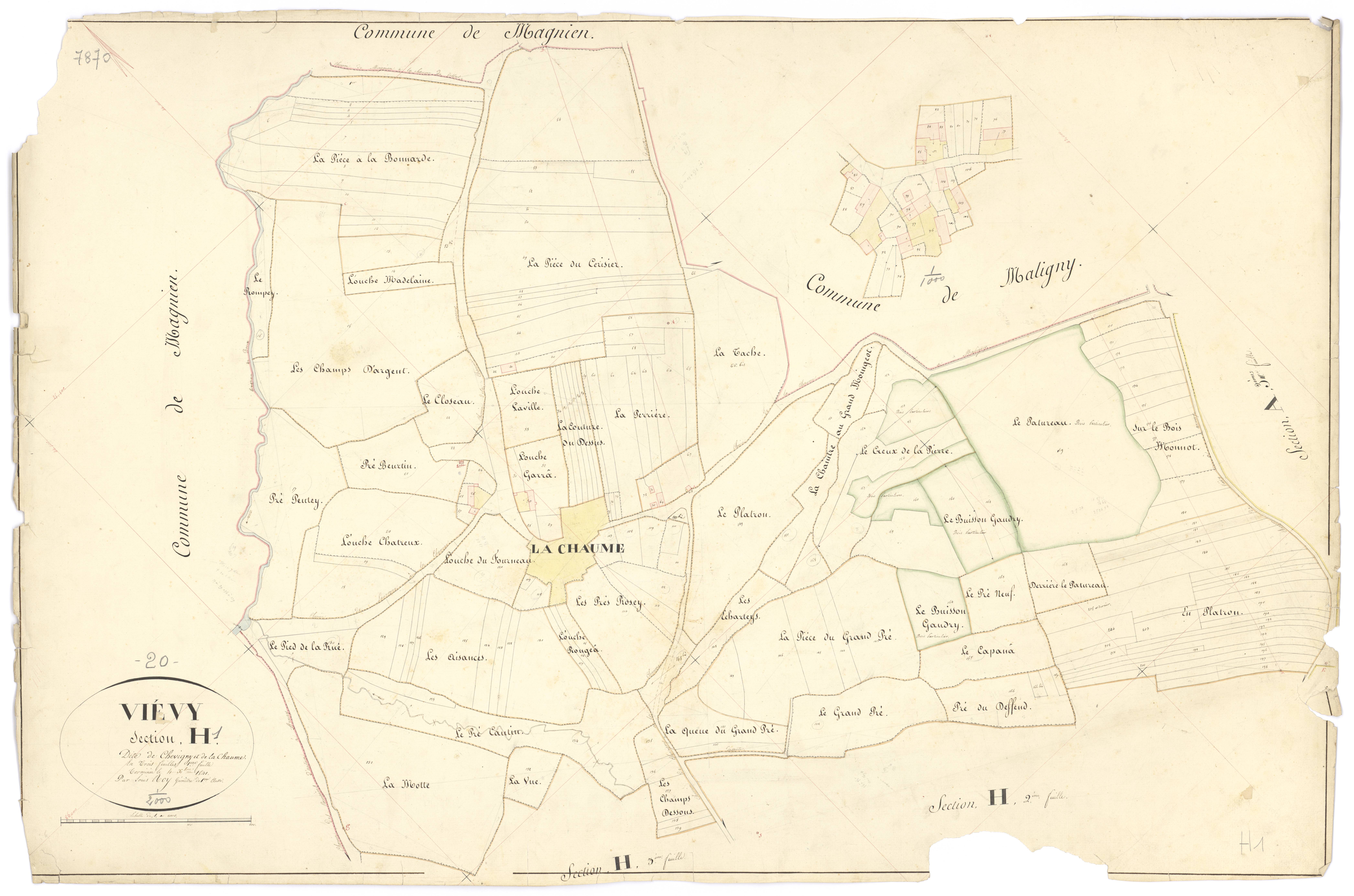 Viévy - Section H1 - 3 P PLAN 683/29