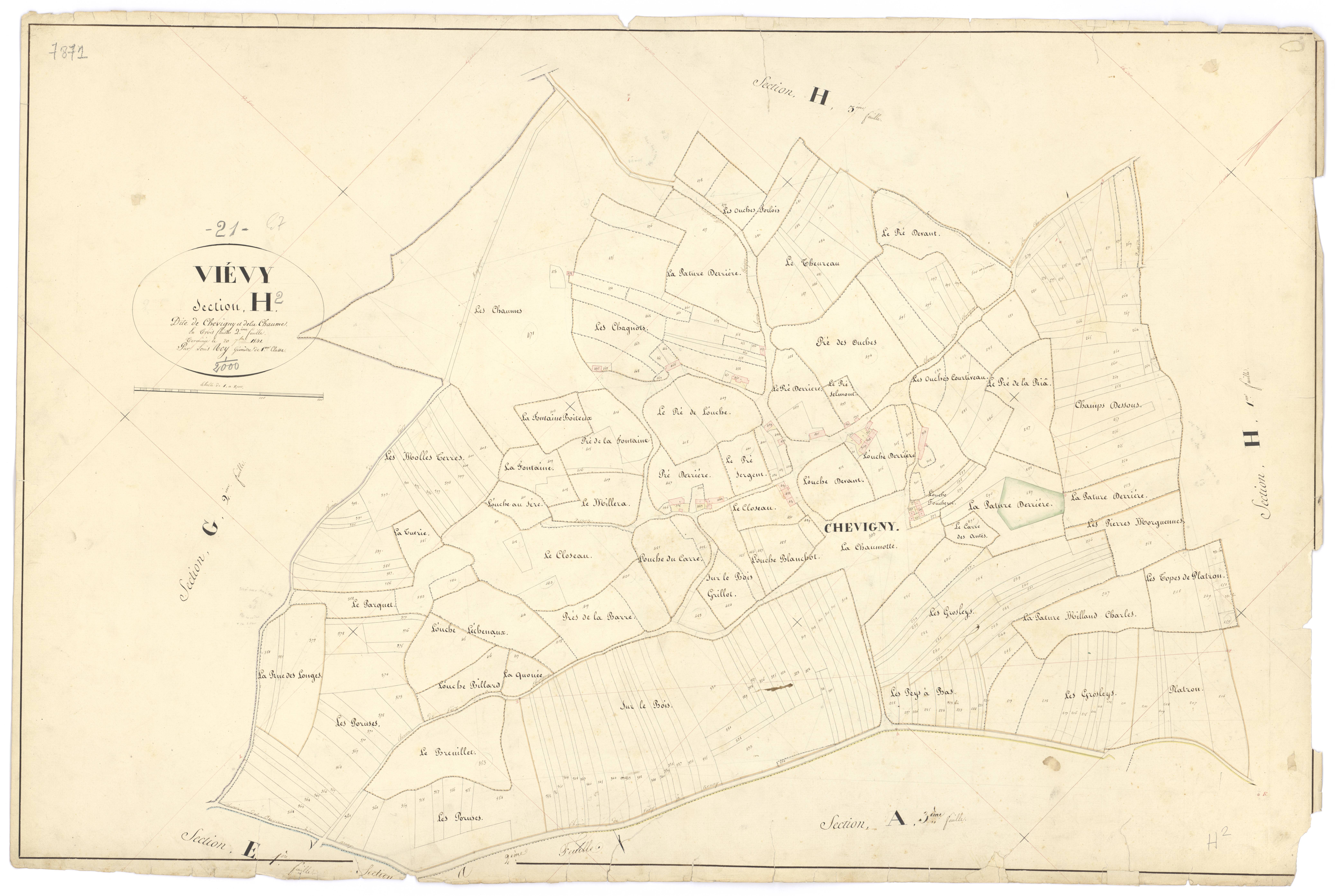Viévy - Section H2 - 3 P PLAN 683/30