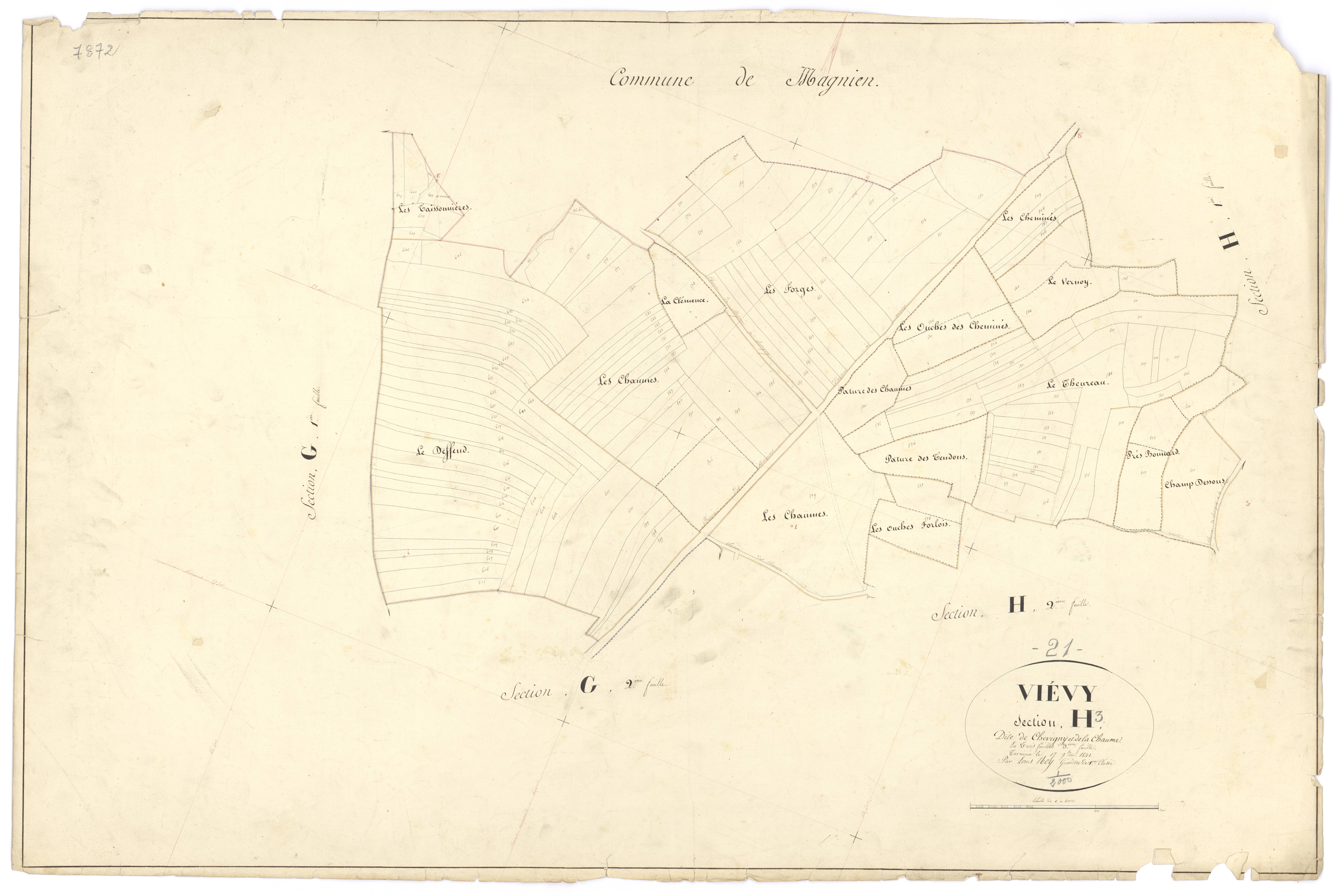 Viévy - Section H3 - 3 P PLAN 683/31