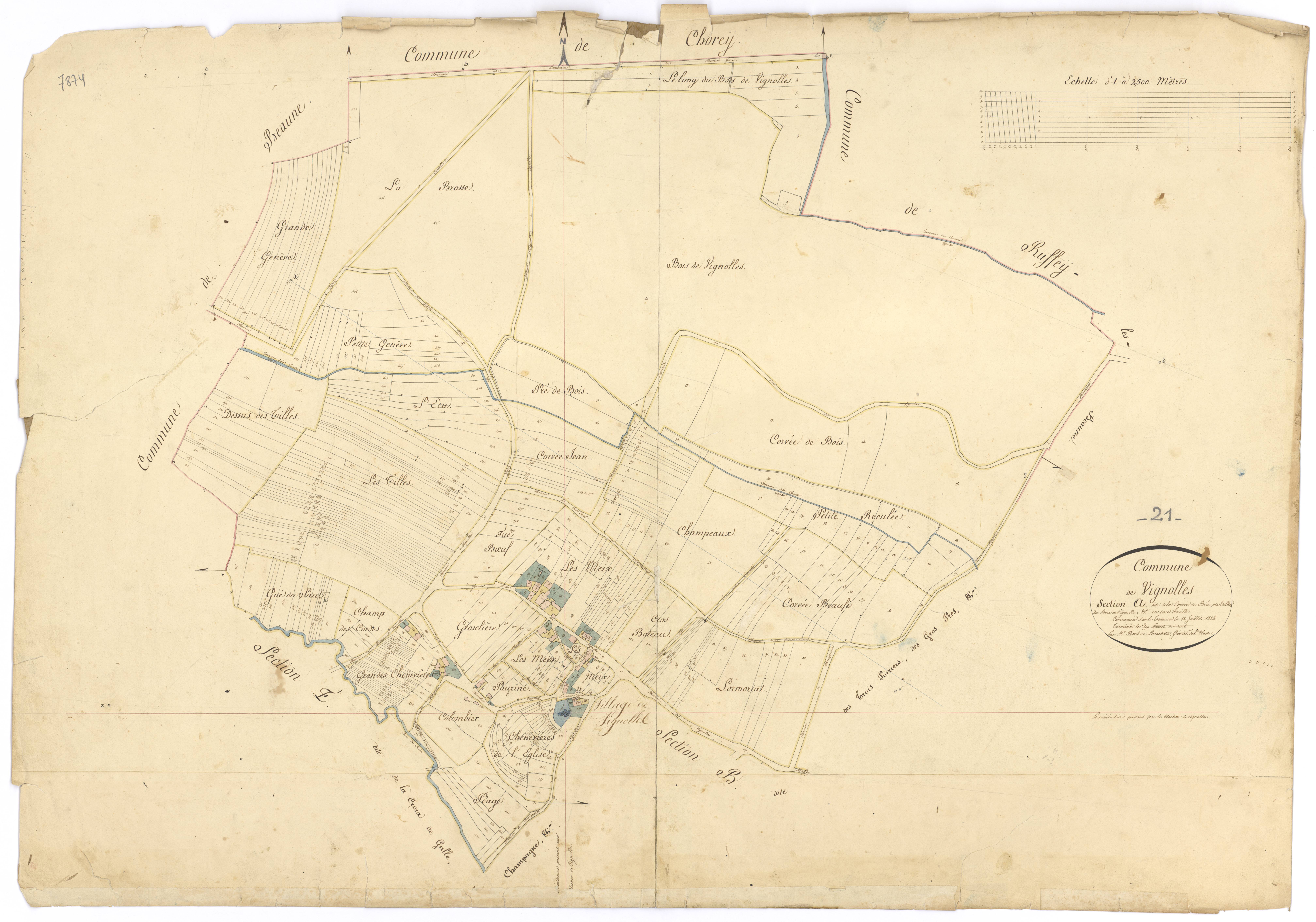 Vignoles - Section A - 3 P PLAN 684/2
