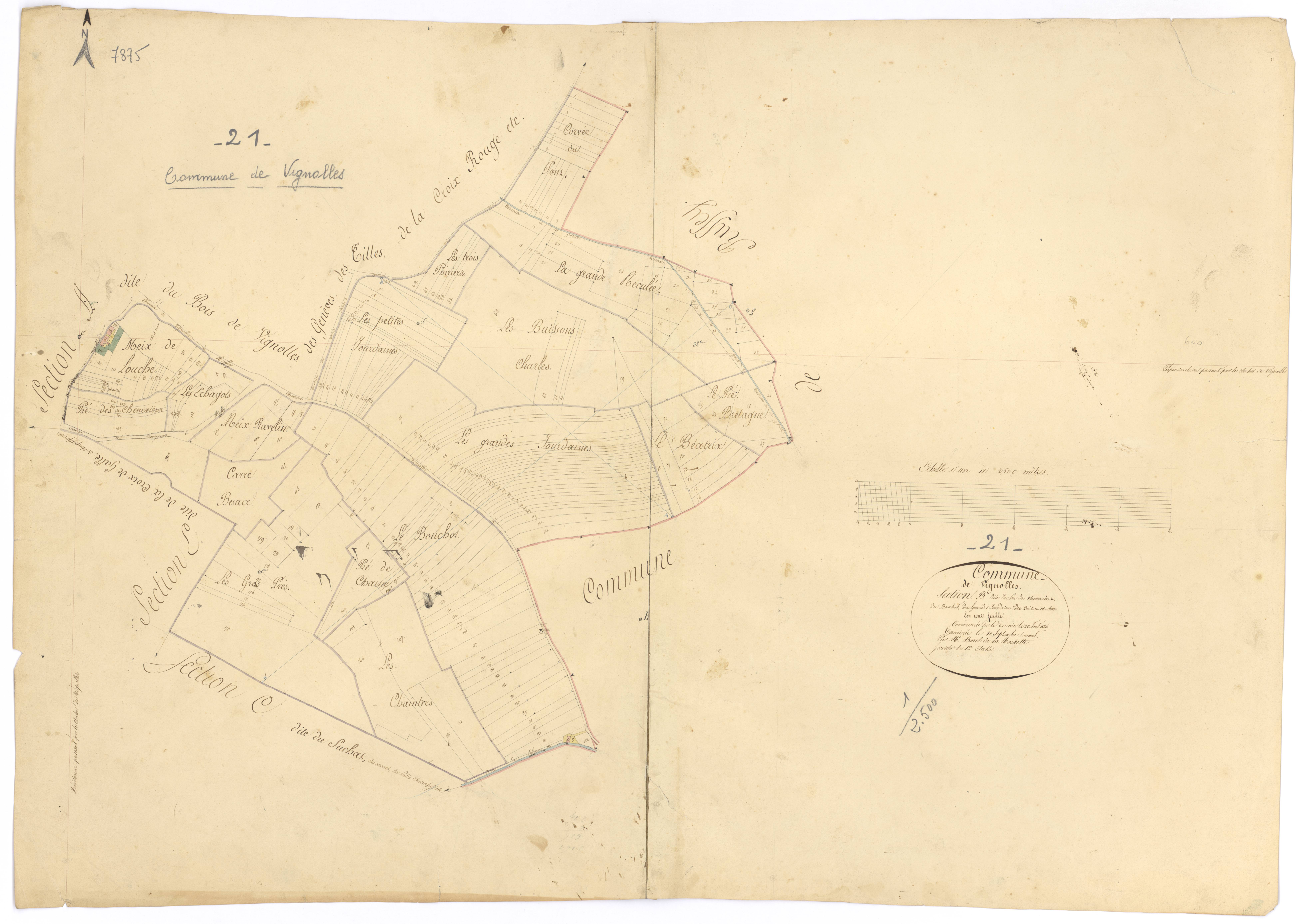 Vignoles - Section B - 3 P PLAN 684/3