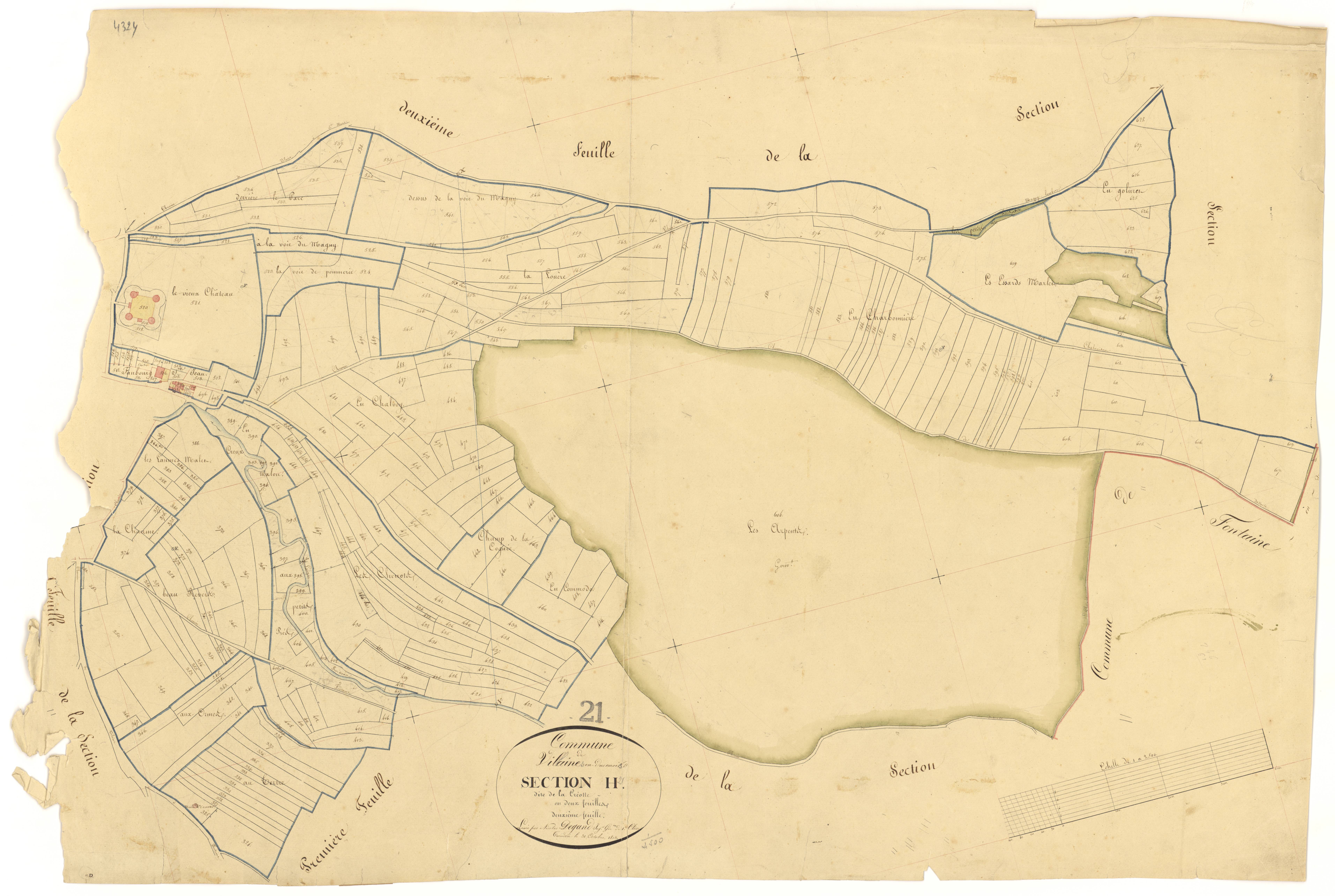 Villaines-en-Duesmois - Section H2 - 3 P PLAN 685/15