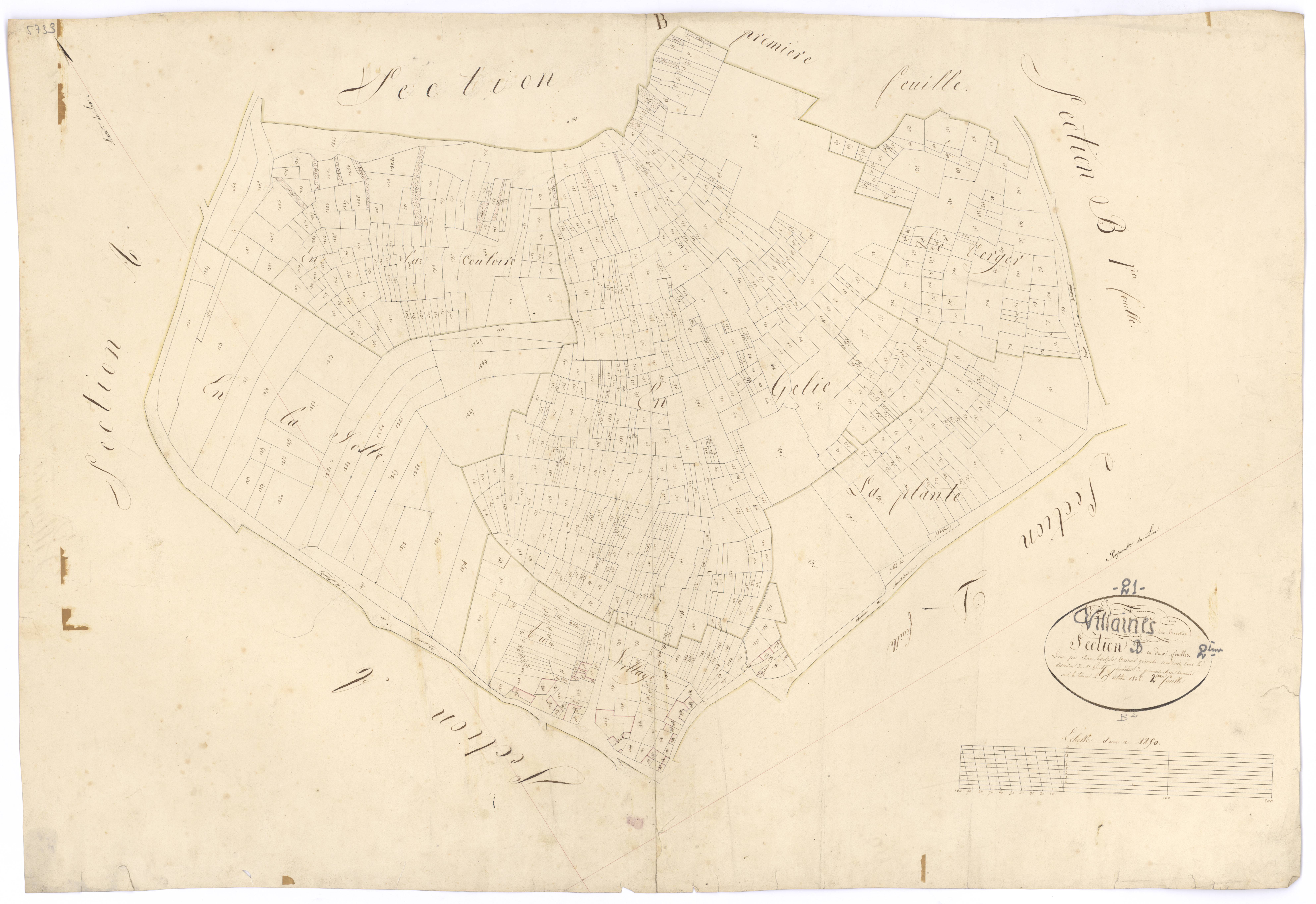 Villaines-les-Prévôtes - Section B2 - 3 P PLAN 686/5
