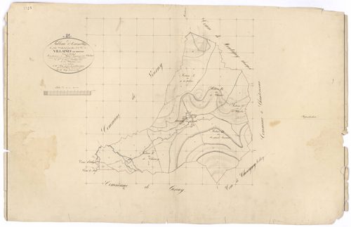 Villaines-les-Prévôtes - Tableau d'assemblage - 3 P PLAN 686/1