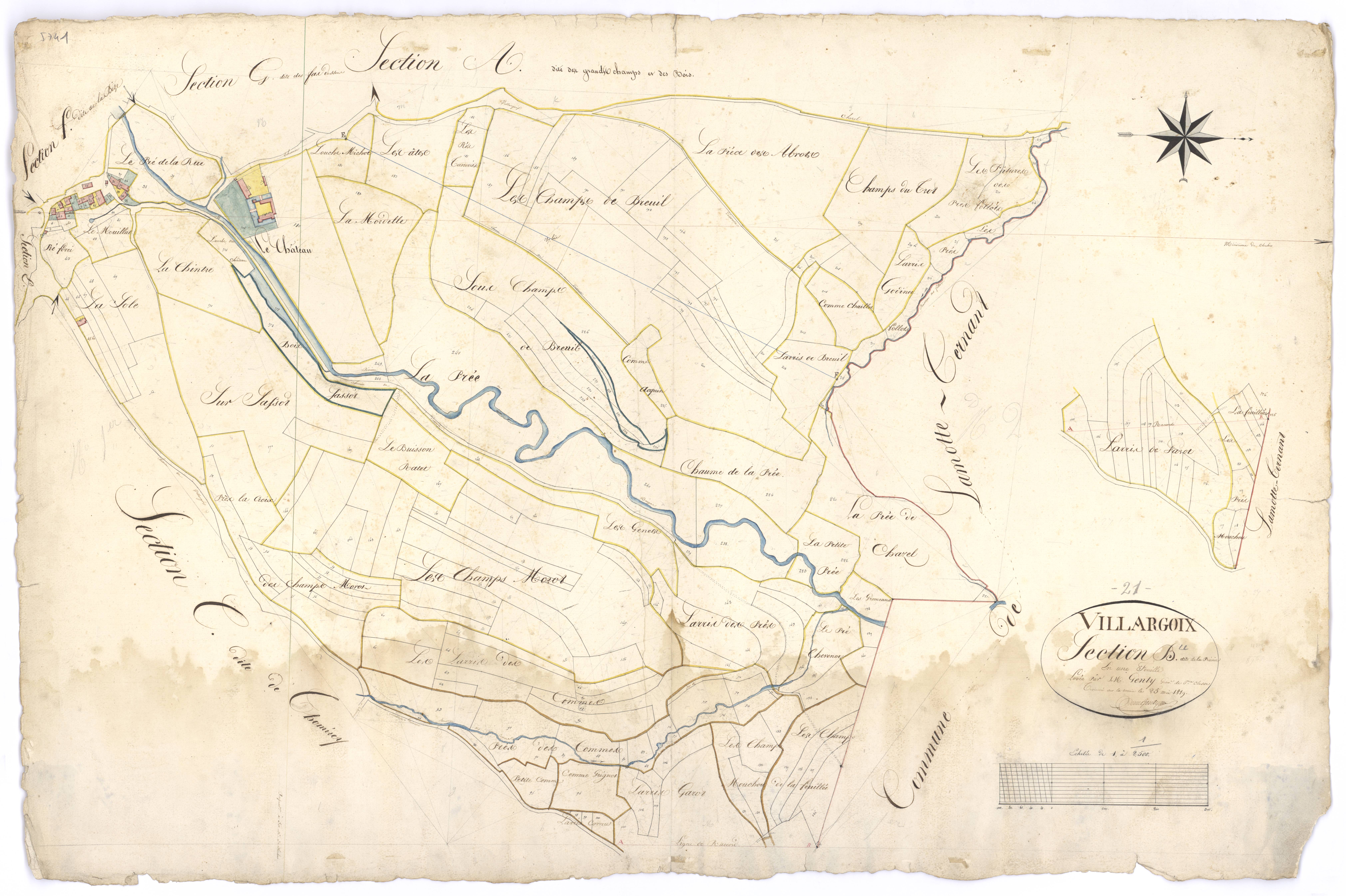 Villargoix - Section B - 3 P PLAN 687/4
