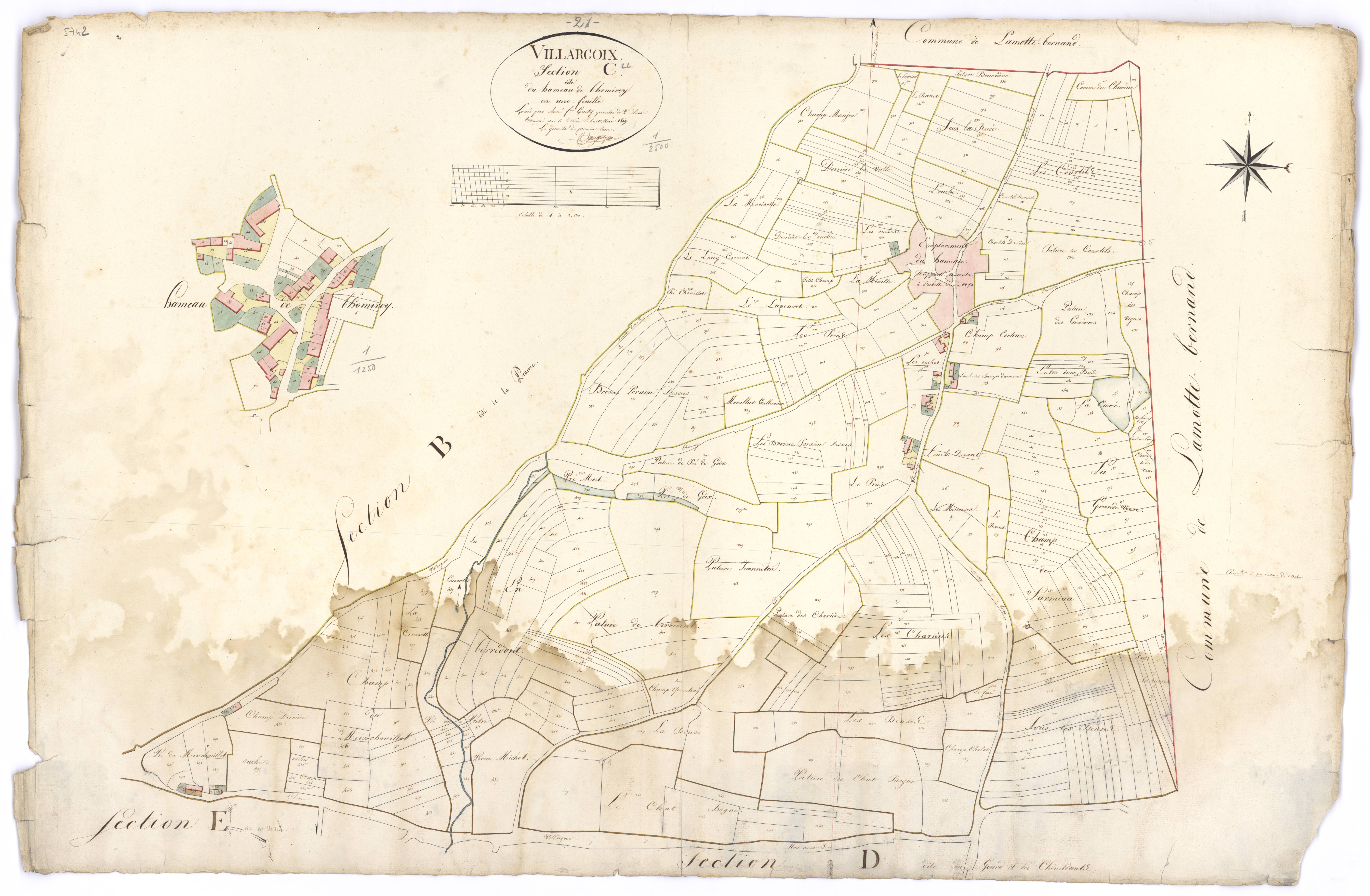 Villargoix - Section C - 3 P PLAN 687/5
