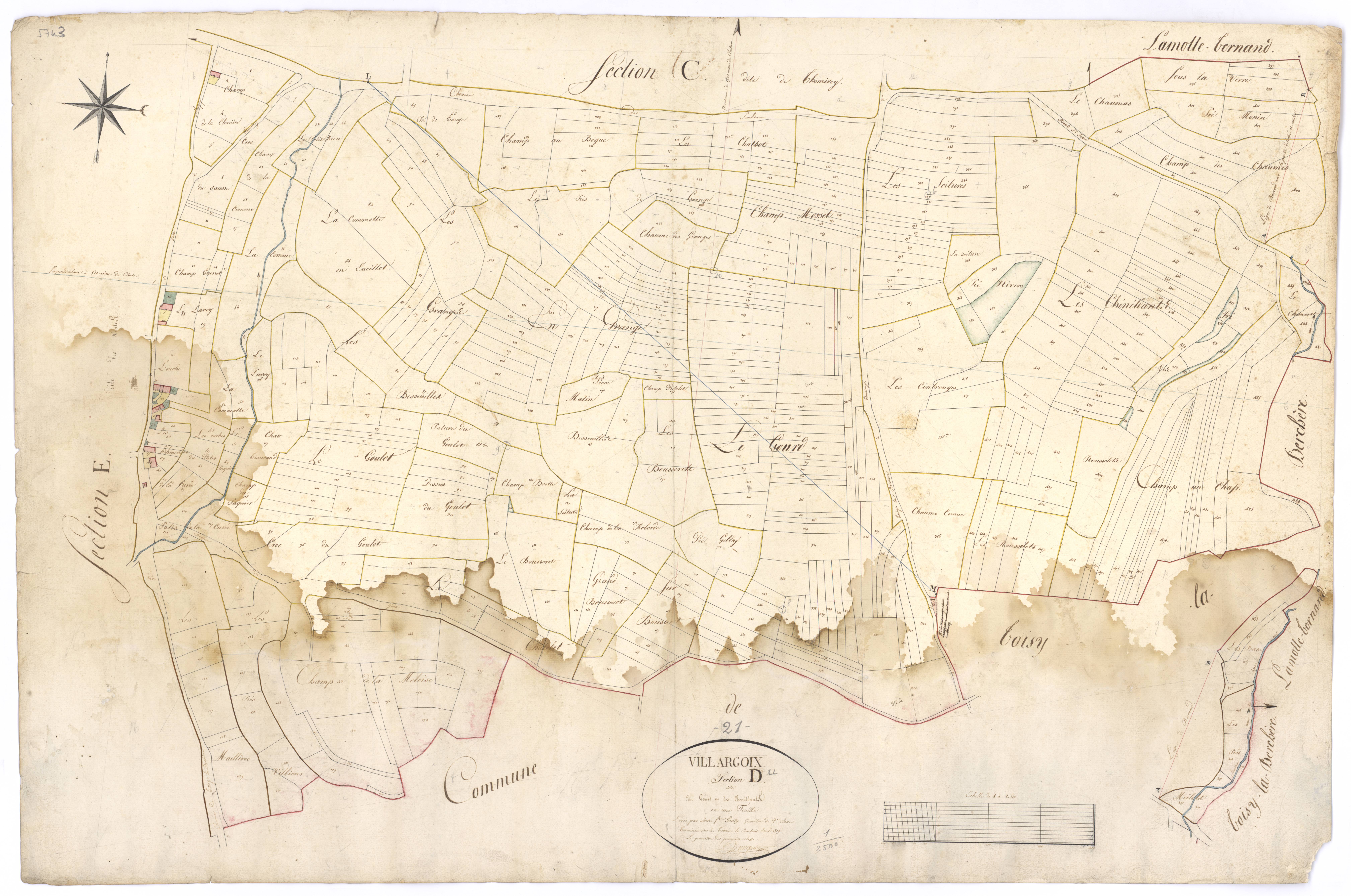 Villargoix - Section D - 3 P PLAN 687/6