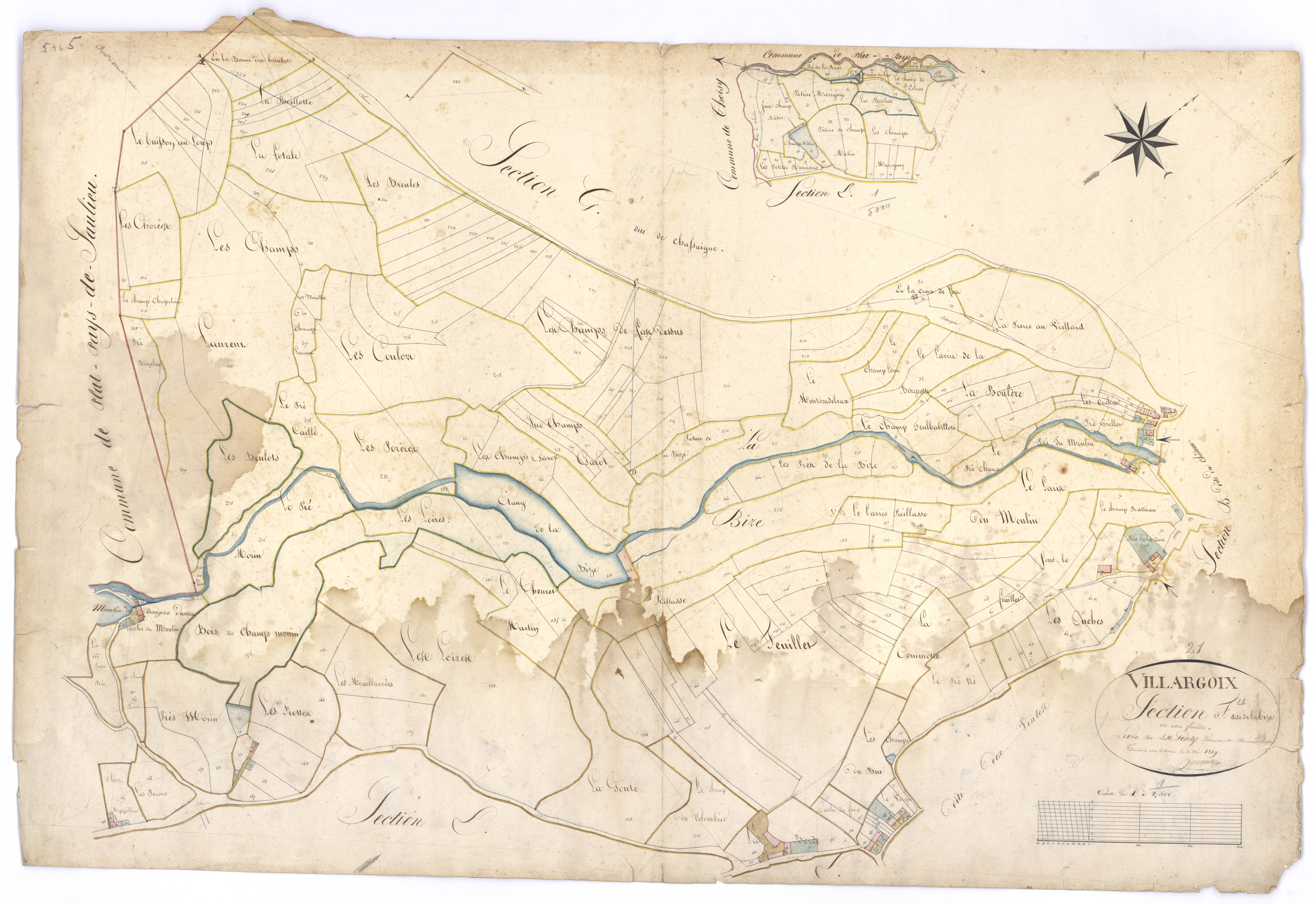 Villargoix - Section F - 3 P PLAN 687/8
