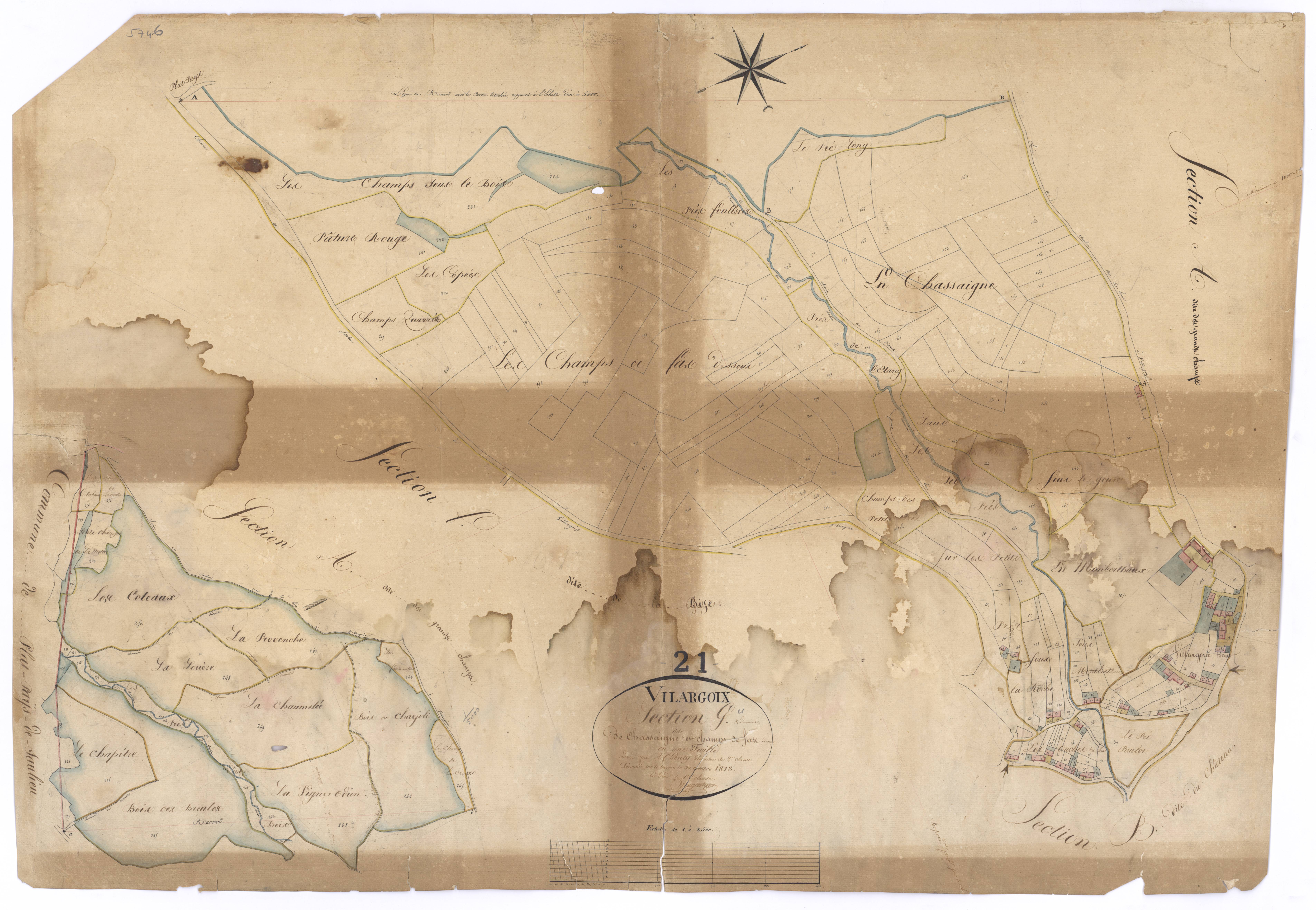 Villargoix - Section G - 3 P PLAN 687/9