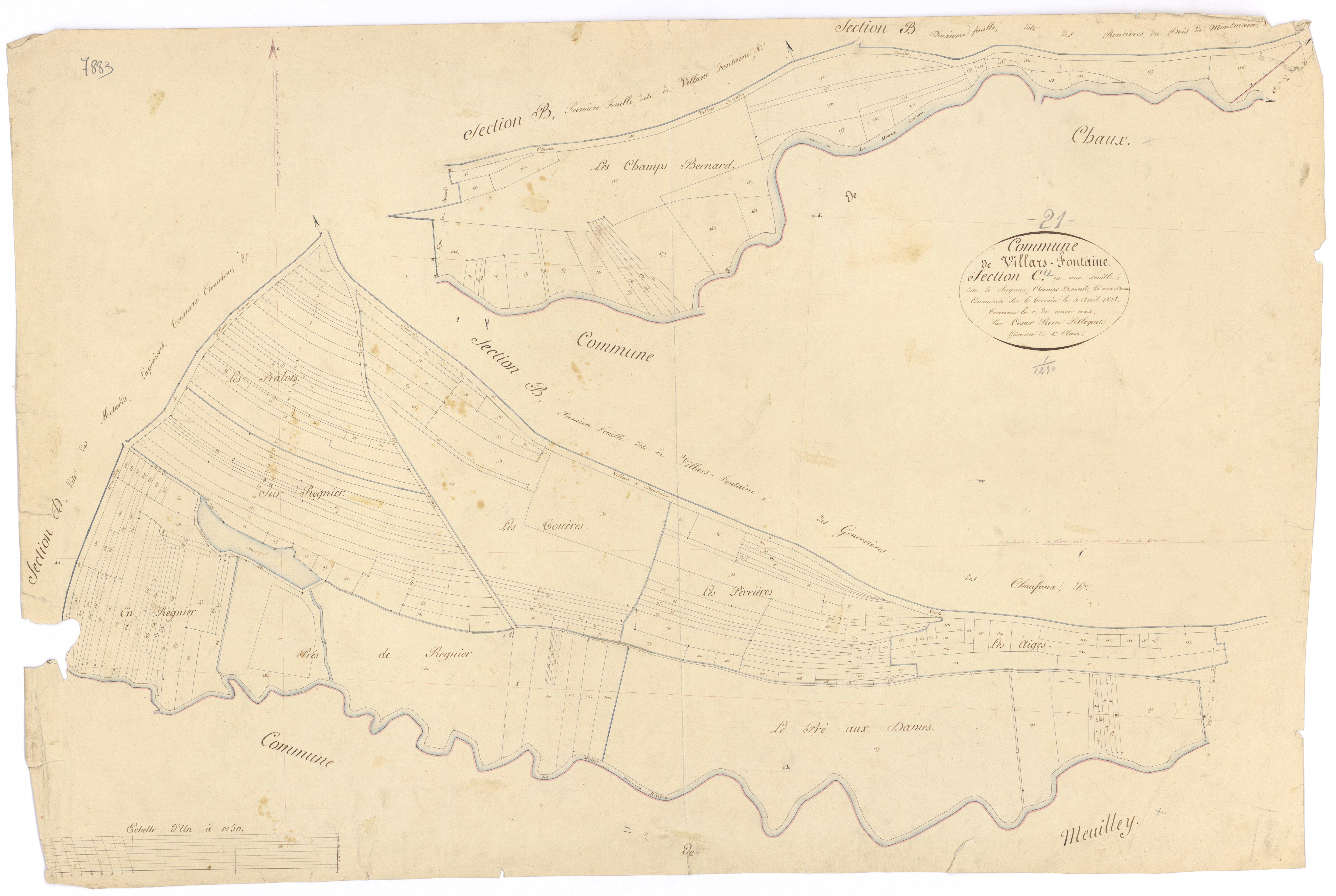 Villars-Fontaine - Section C - 3 P PLAN 689/5