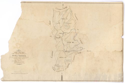 Villars-et-Villenotte - Tableau d'assemblage - 3 P PLAN 688/1