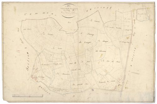 Villars-et-Villenotte - Section B - 3 P PLAN 688/4