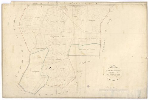 Villars-et-Villenotte - Section C - 3 P PLAN 688/5