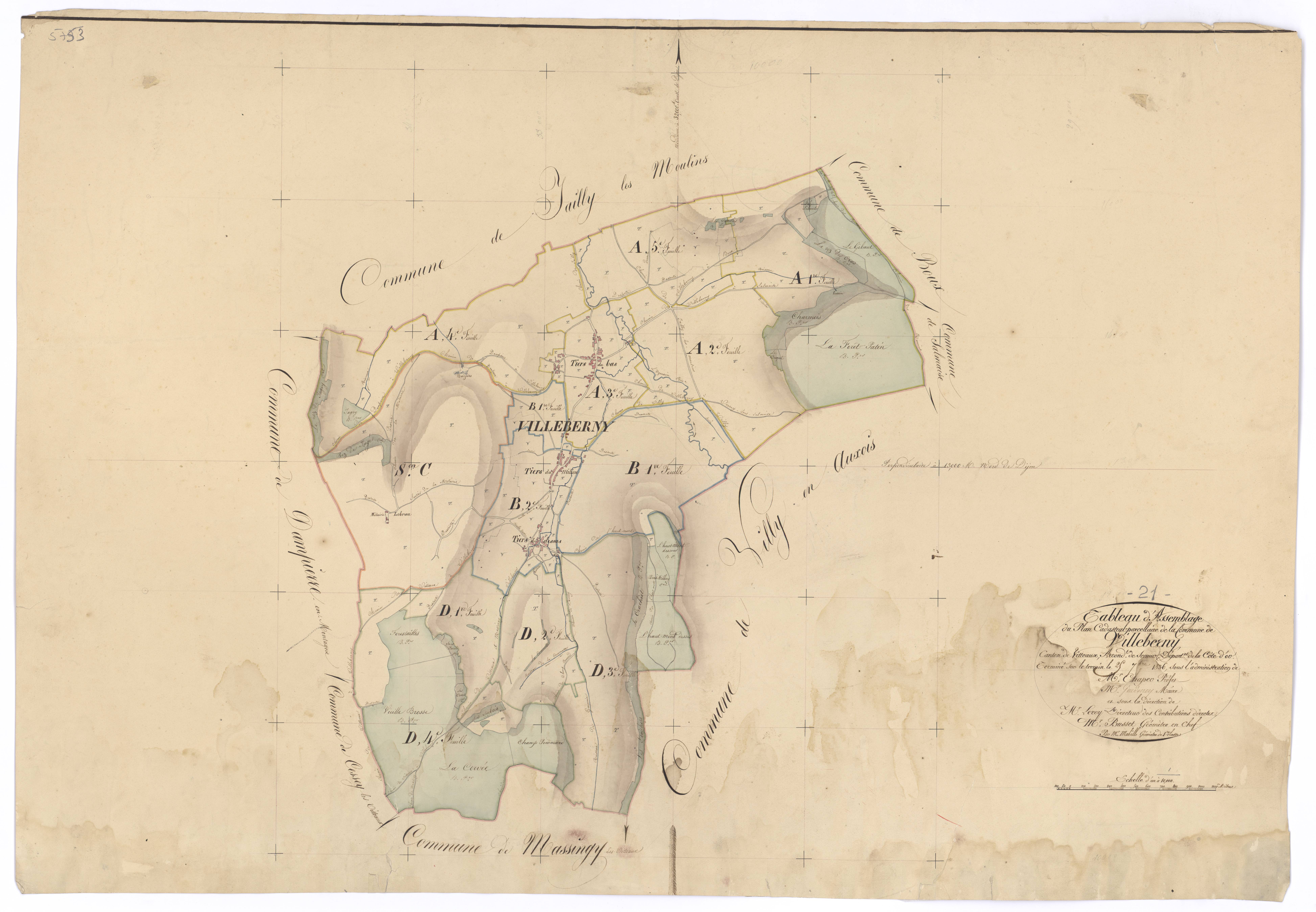 Villeberny - Tableau d'assemblage - 3 P PLAN 690/1