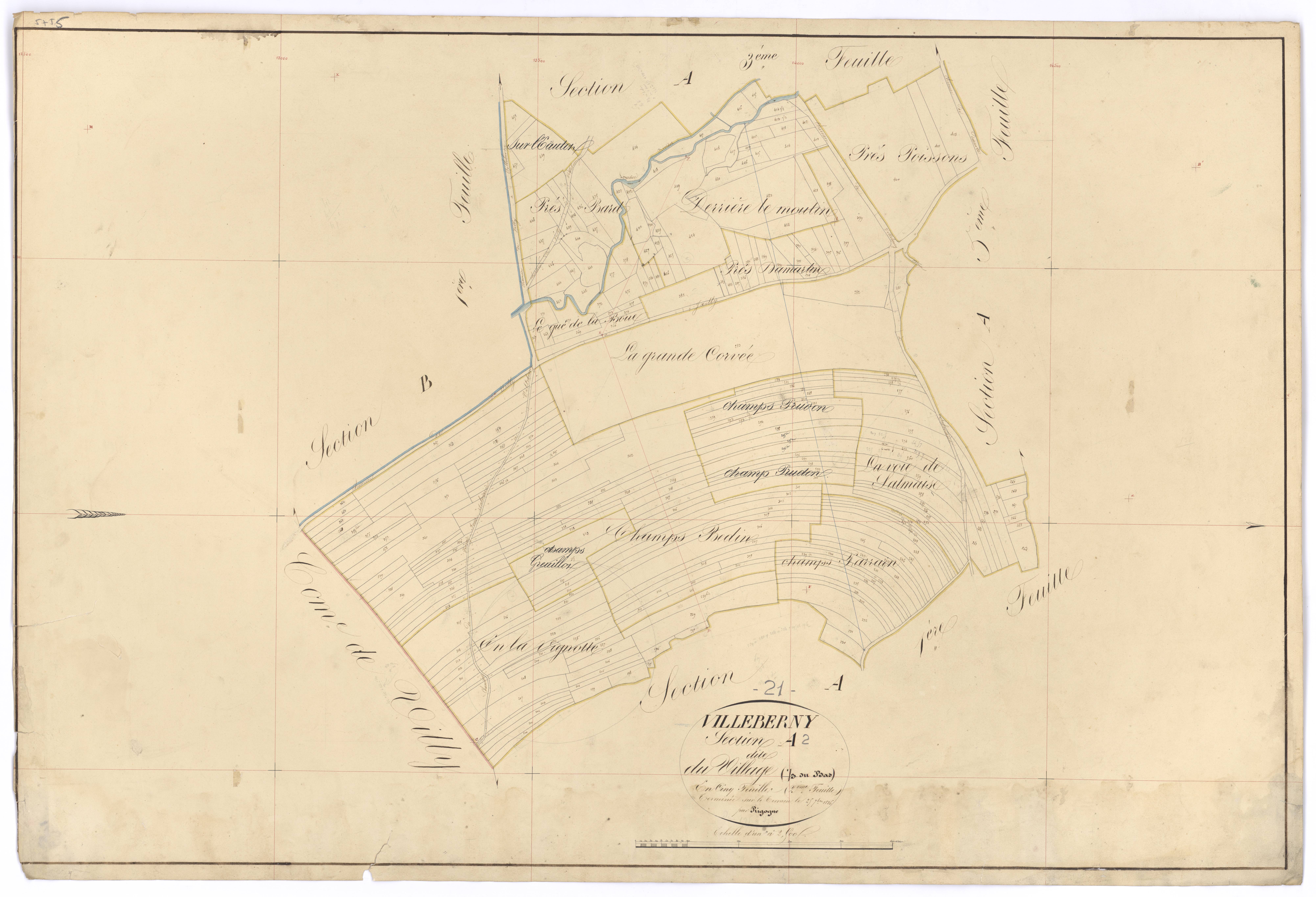 Villeberny - Section A2 - 3 P PLAN 690/3
