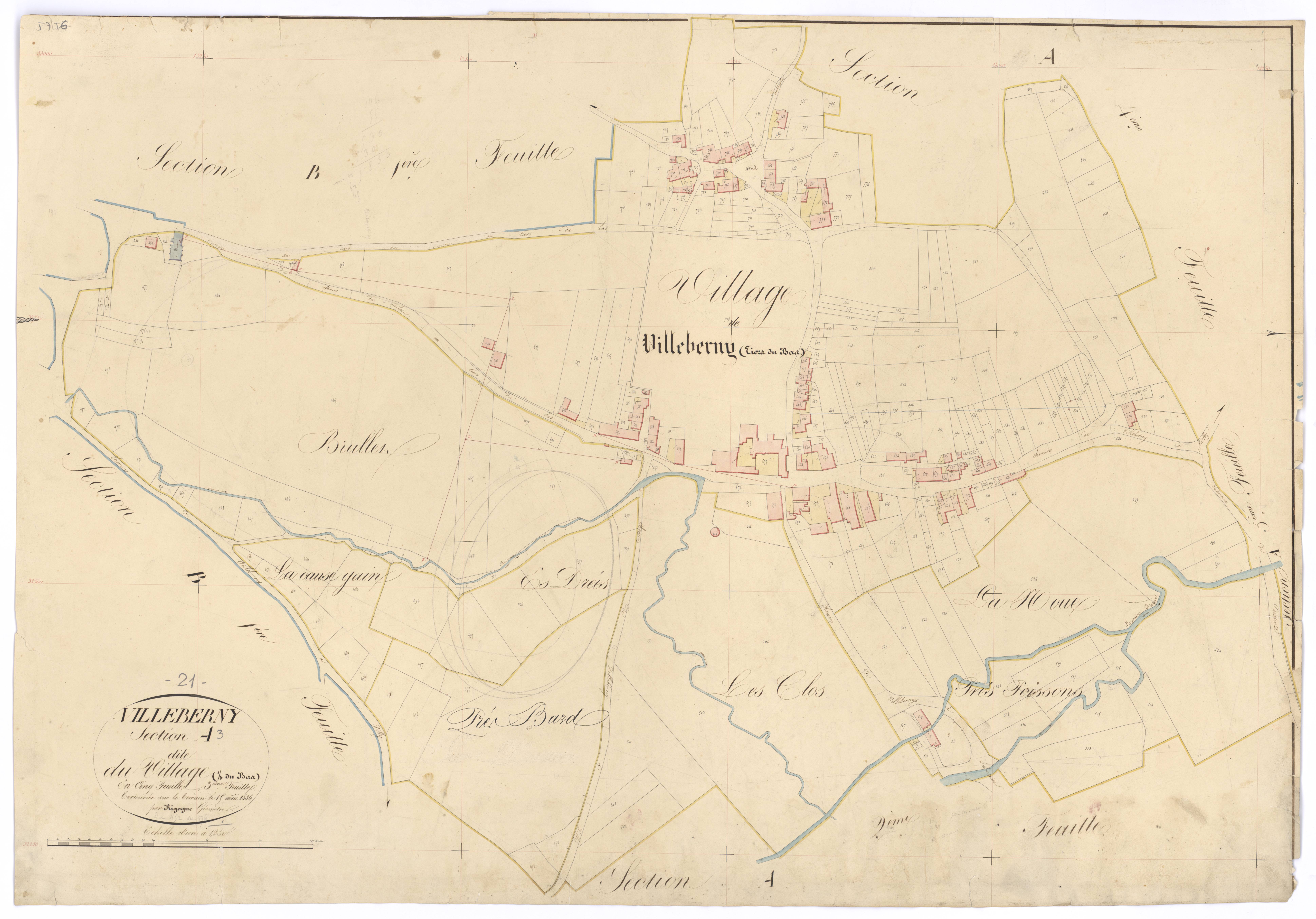 Villeberny - Section A3 - 3 P PLAN 690/4