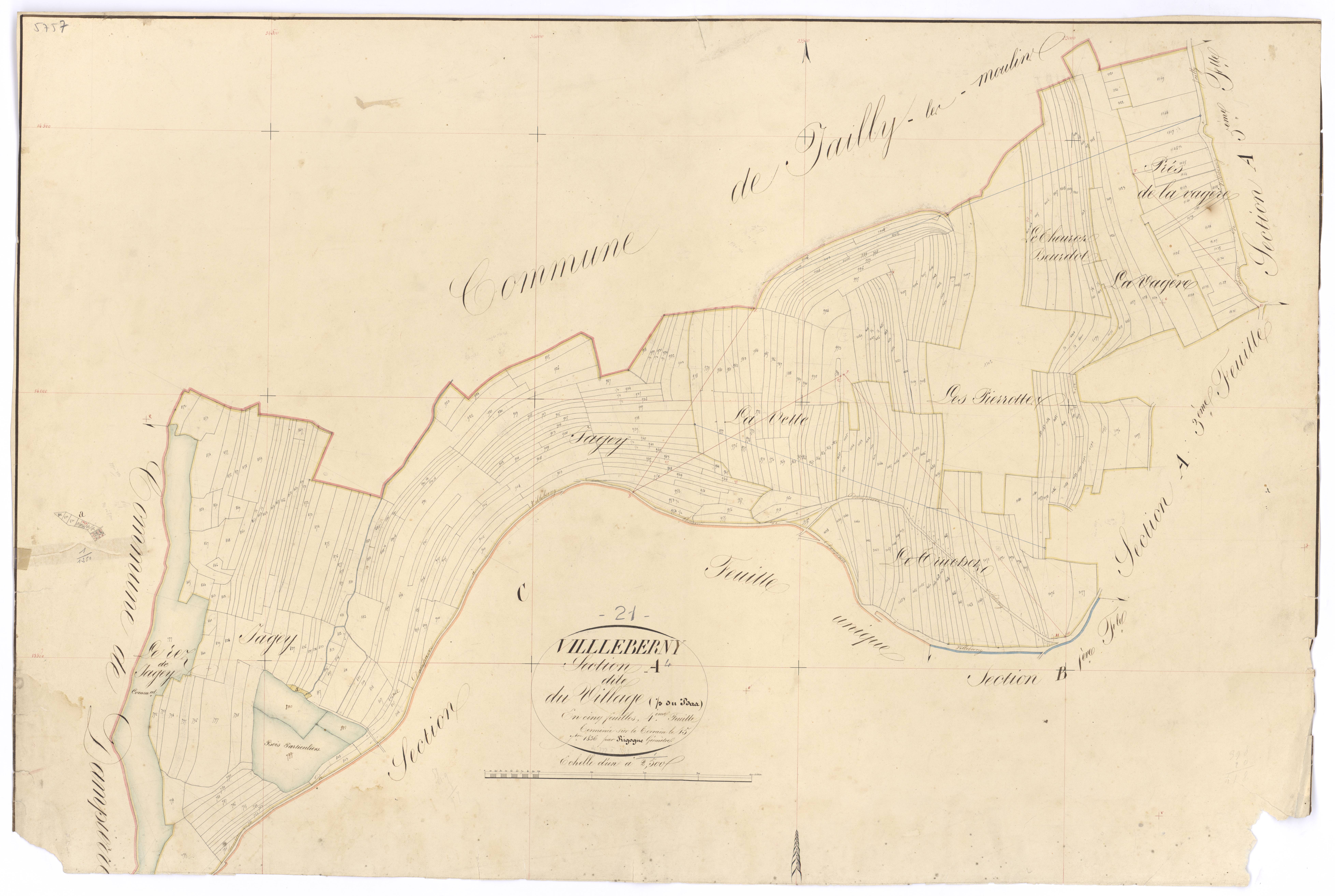 Villeberny - Section A4 - 3 P PLAN 690/5