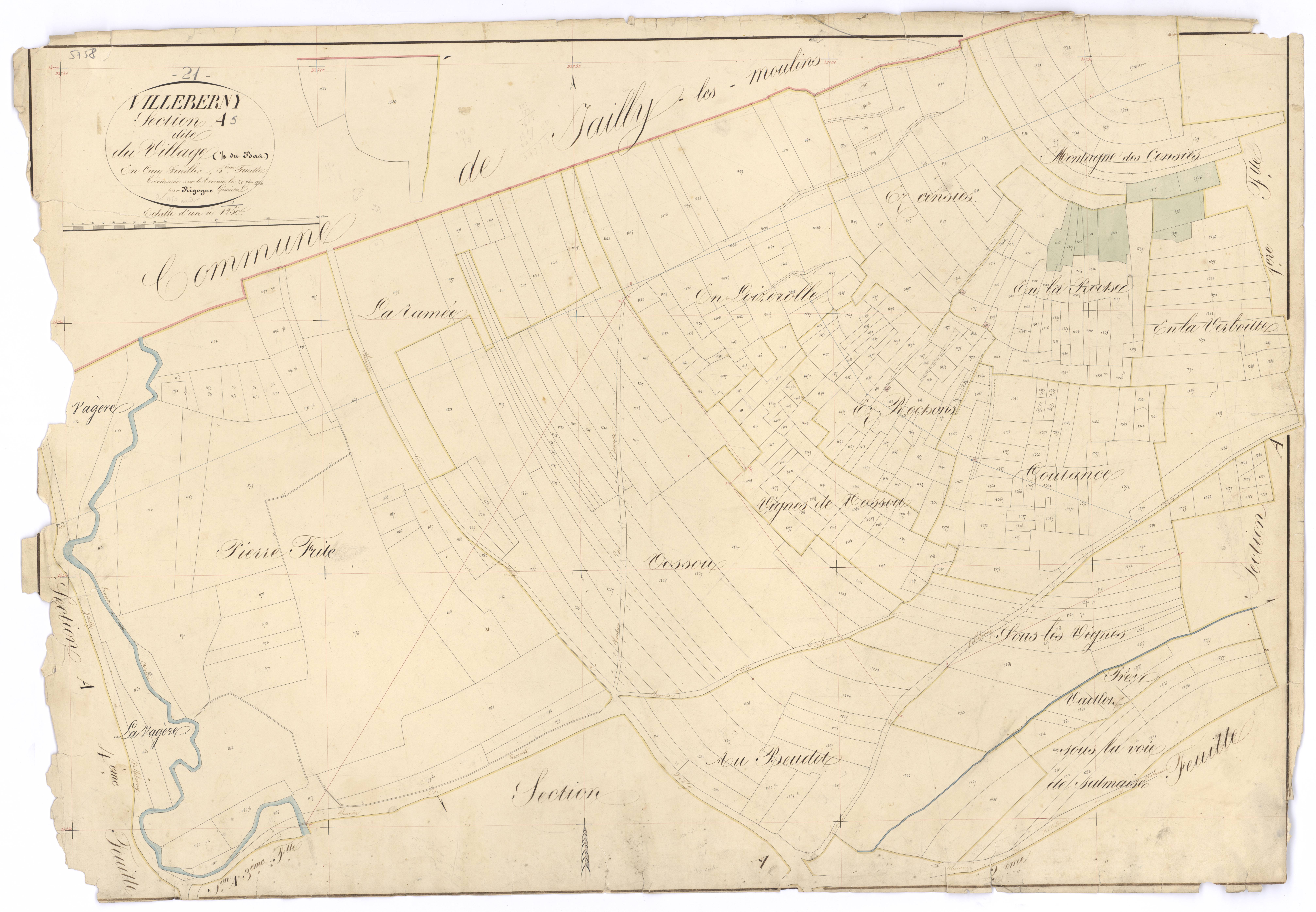 Villeberny - Section A5 - 3 P PLAN 690/6