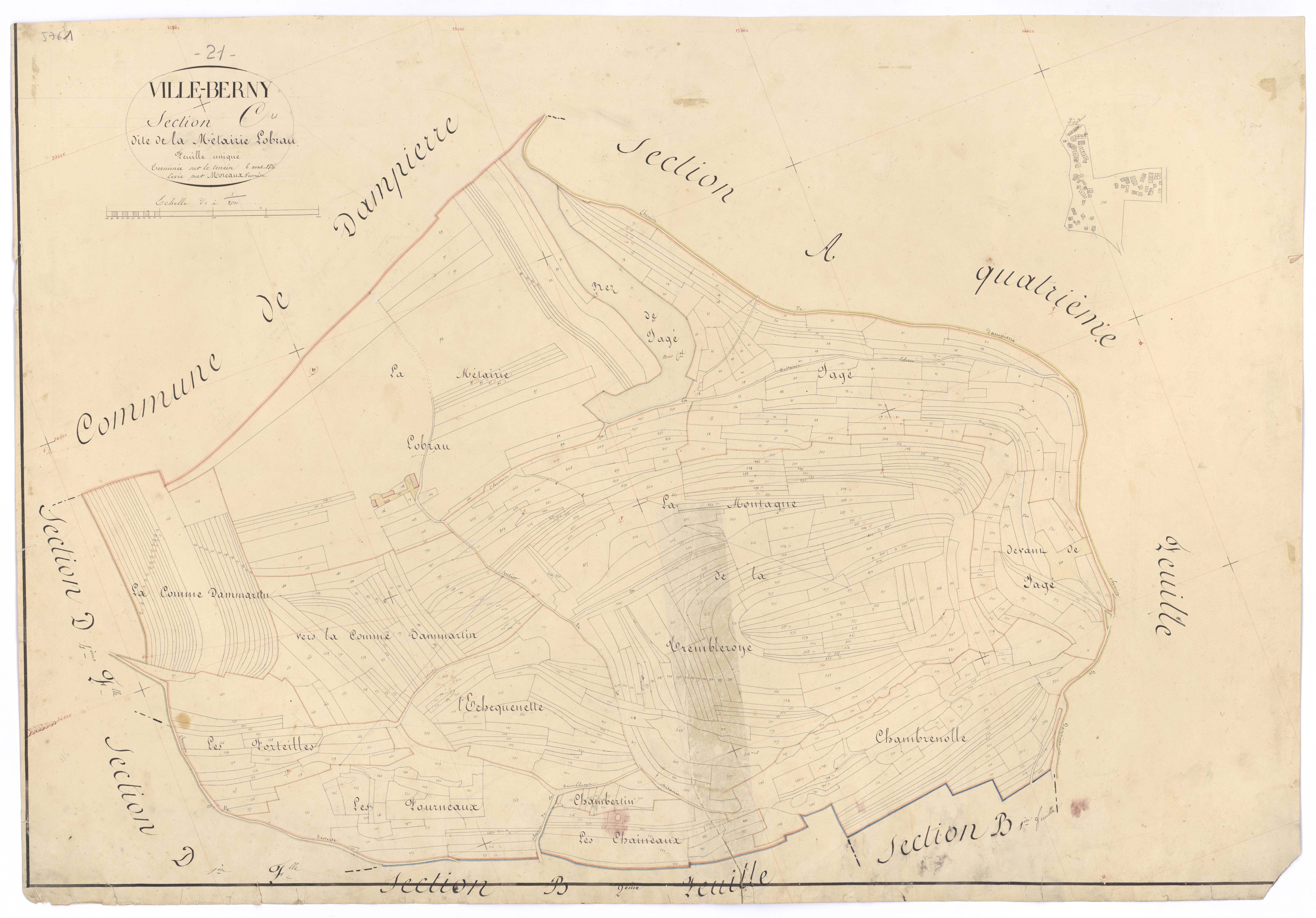 Villeberny - Section C - 3 P PLAN 690/9
