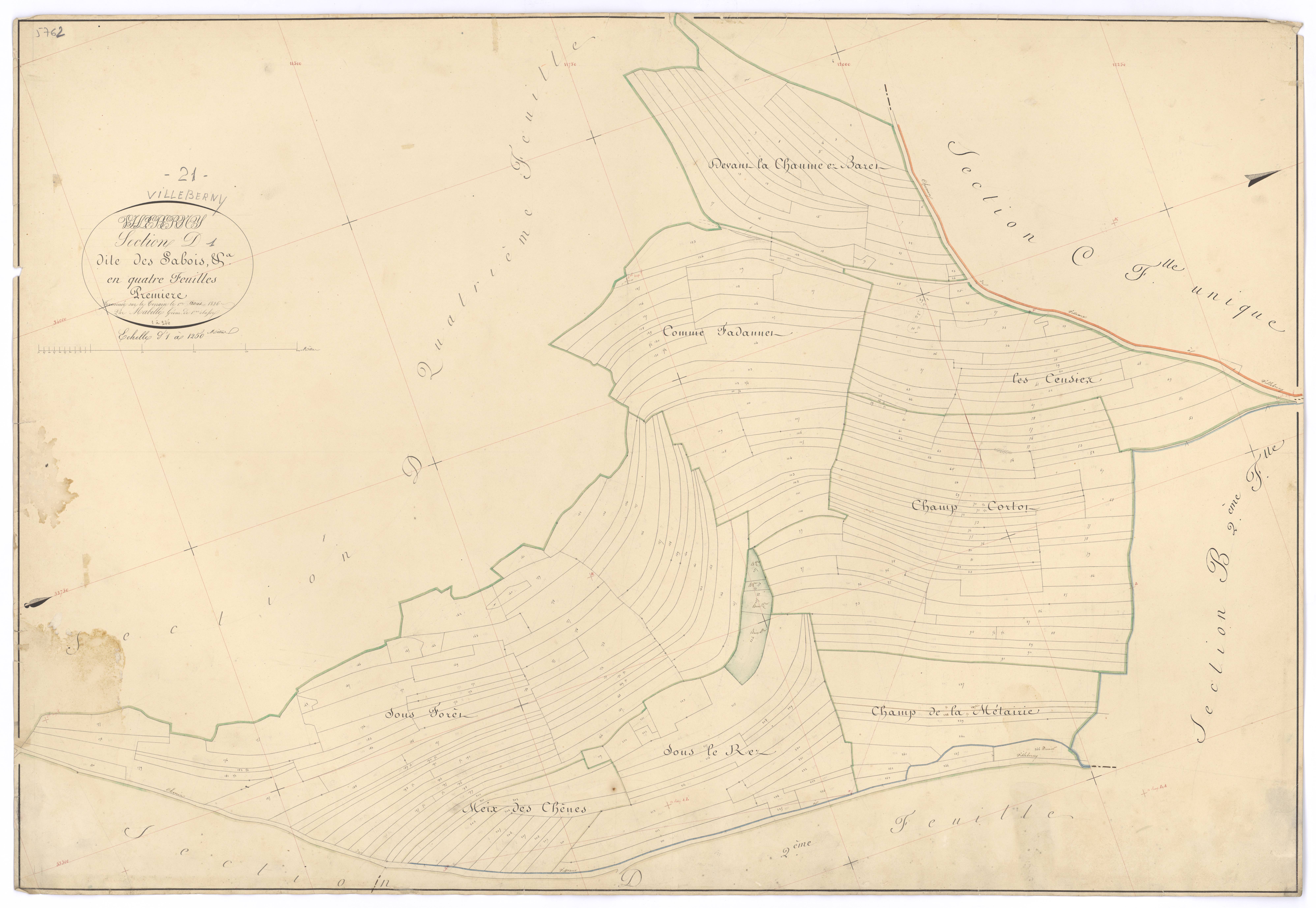 Villeberny - Section D1 - 3 P PLAN 690/10