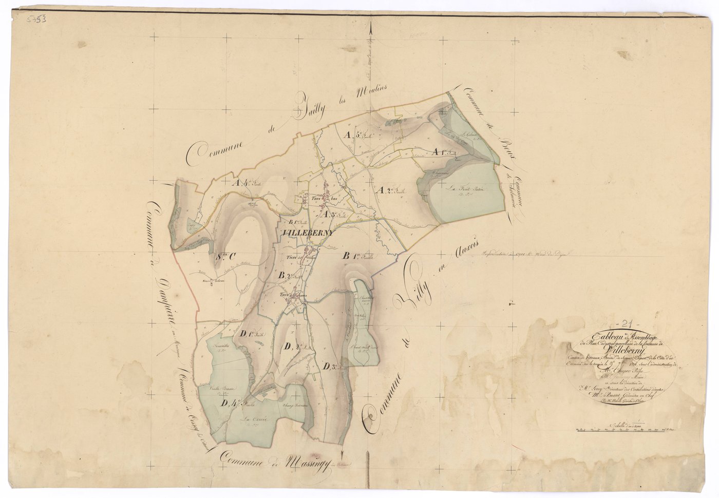 Villeberny - Tableau d'assemblage - 3 P PLAN 690/1