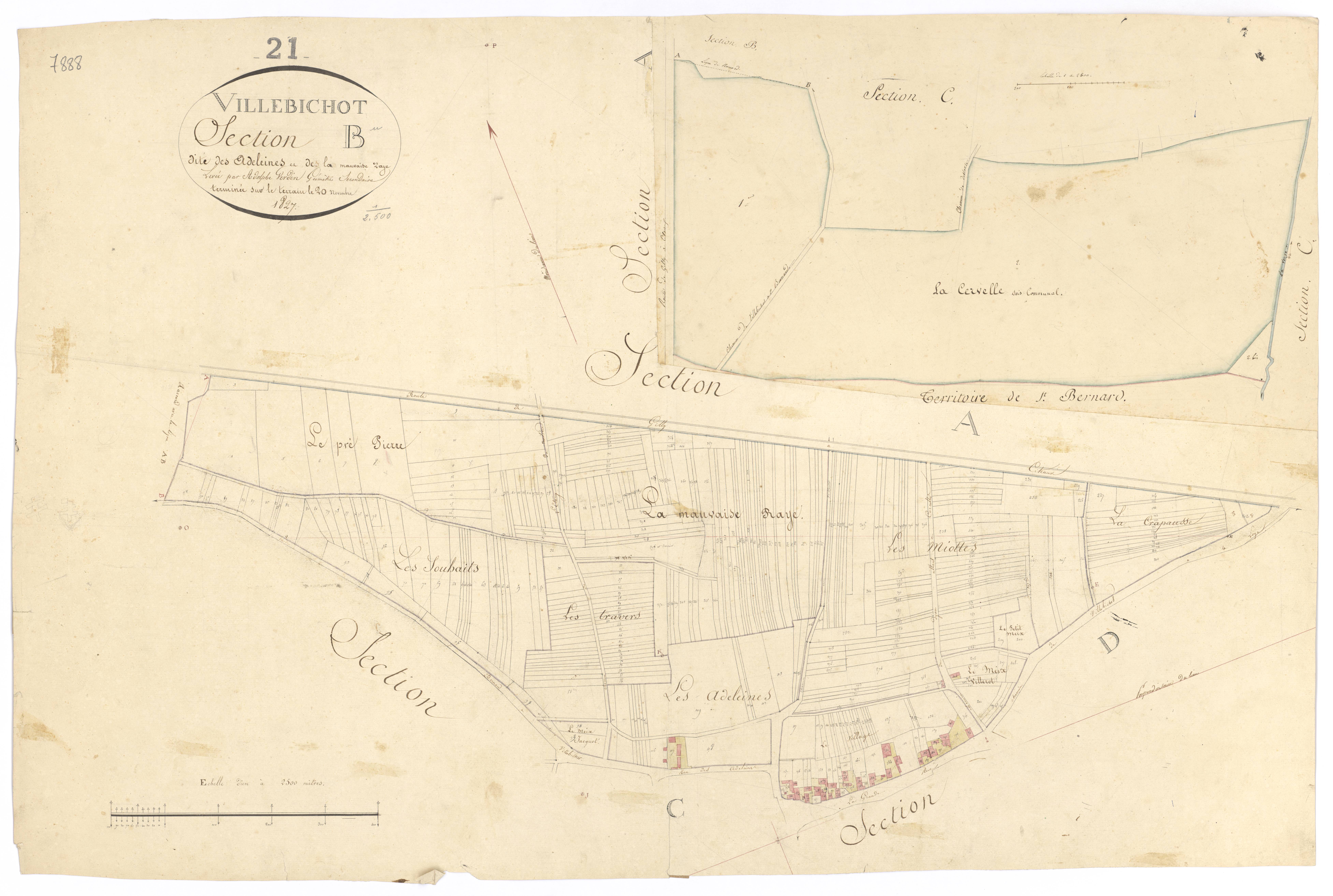 Villebichot - Section B - 3 P PLAN 691/4