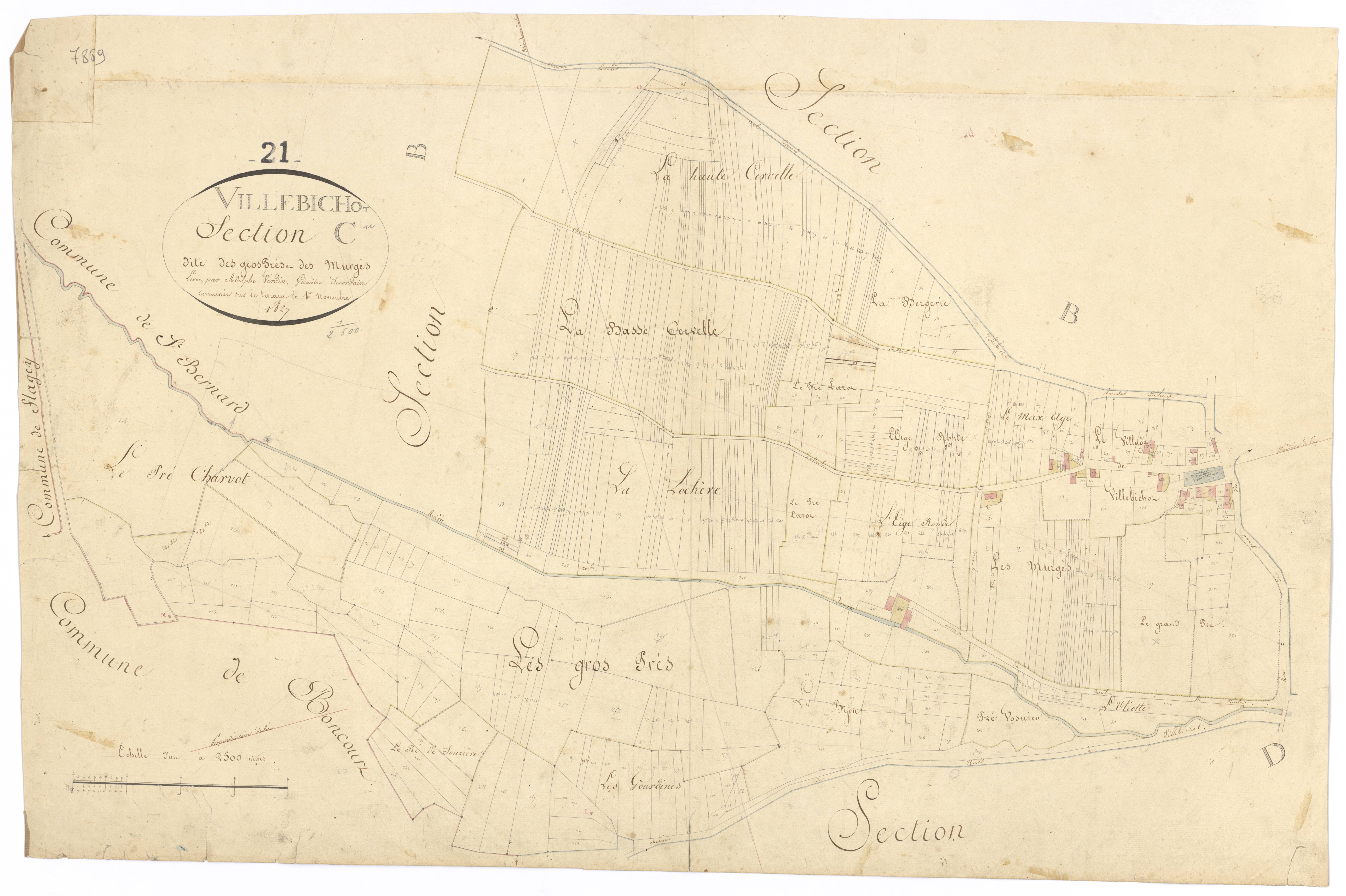Villebichot - Section C - 3 P PLAN 691/5