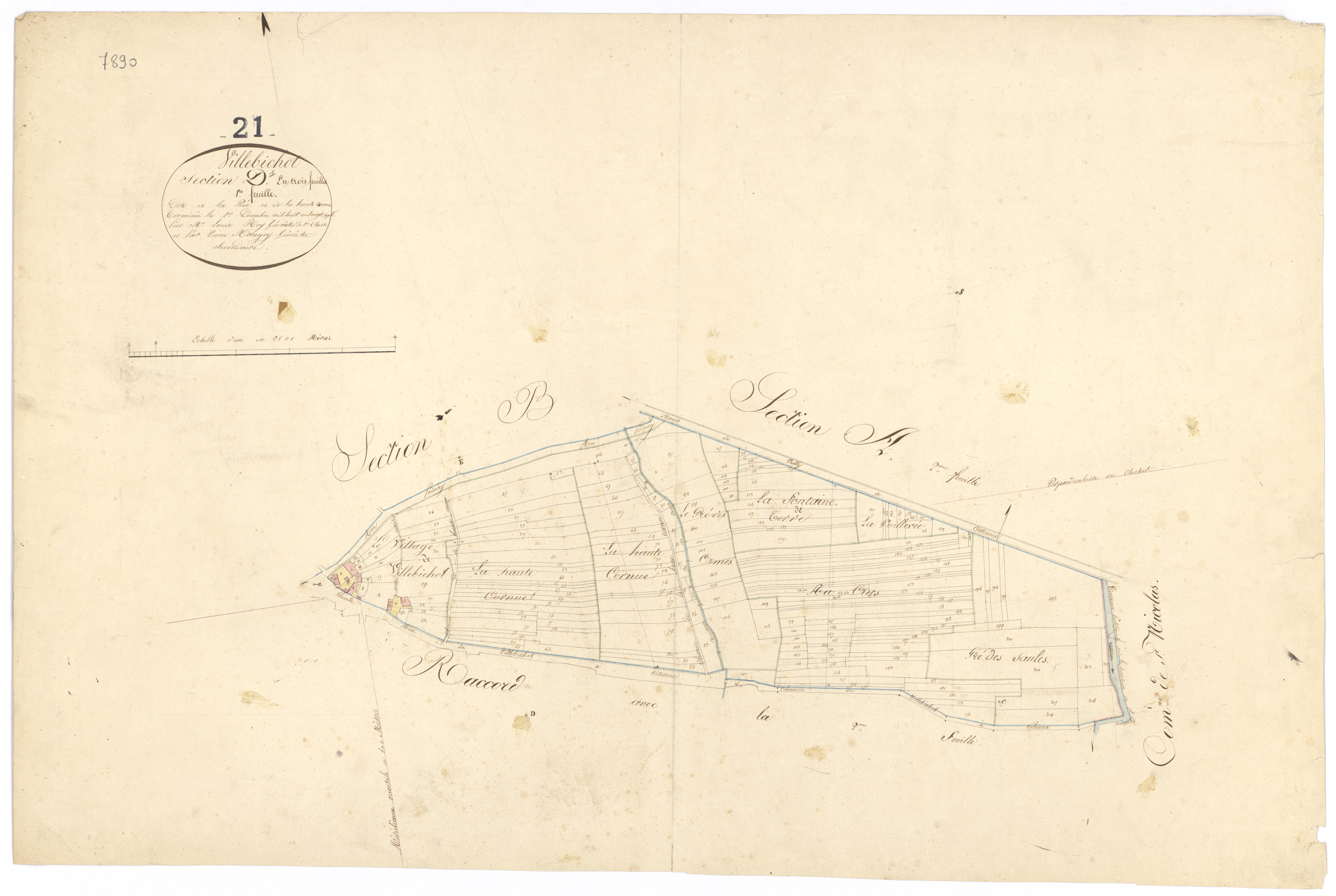 Villebichot - Section D1 - 3 P PLAN 691/6