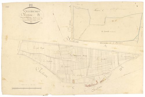Villebichot - Section B - 3 P PLAN 691/4