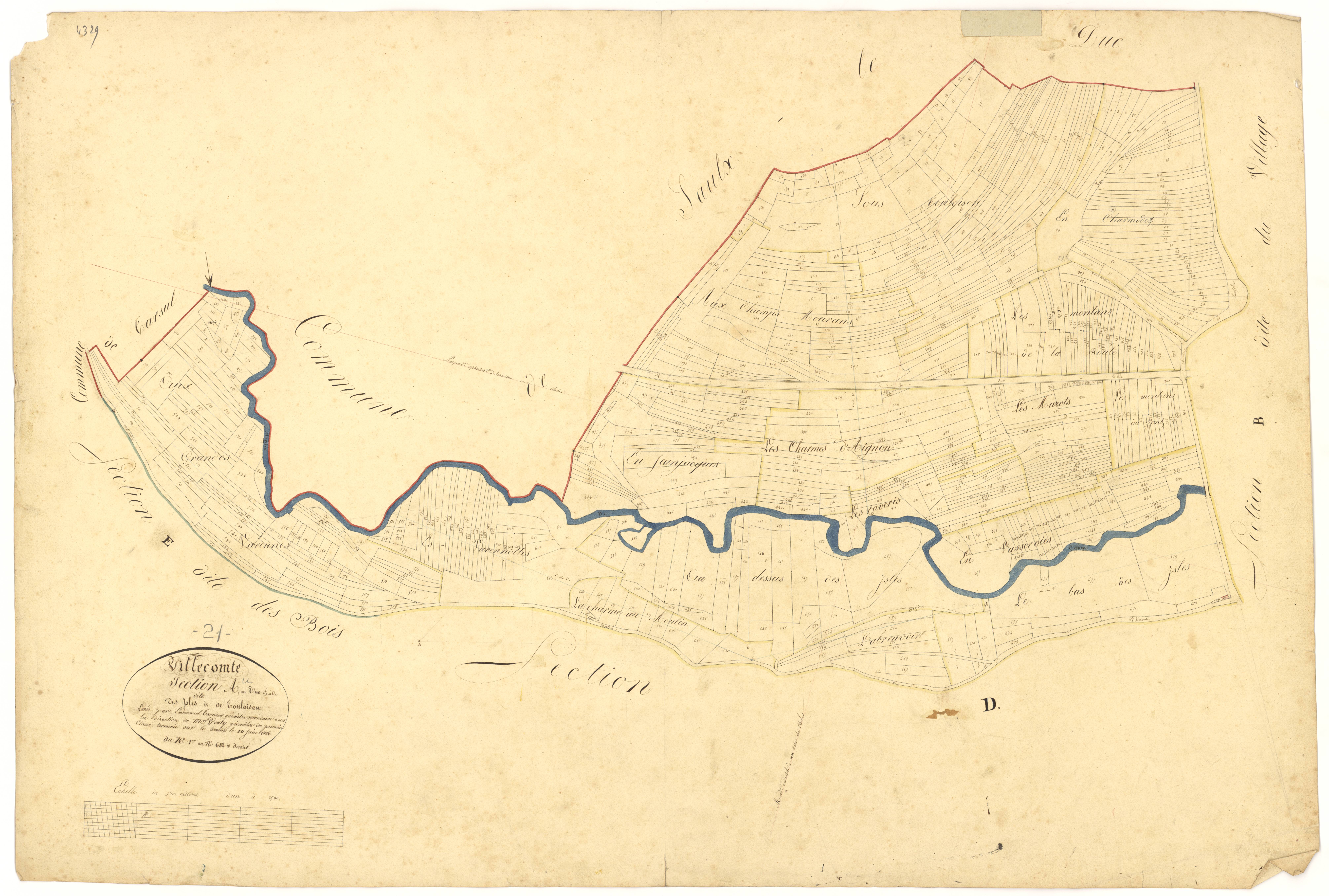 Villecomte - Section A - 3 P PLAN 692/2