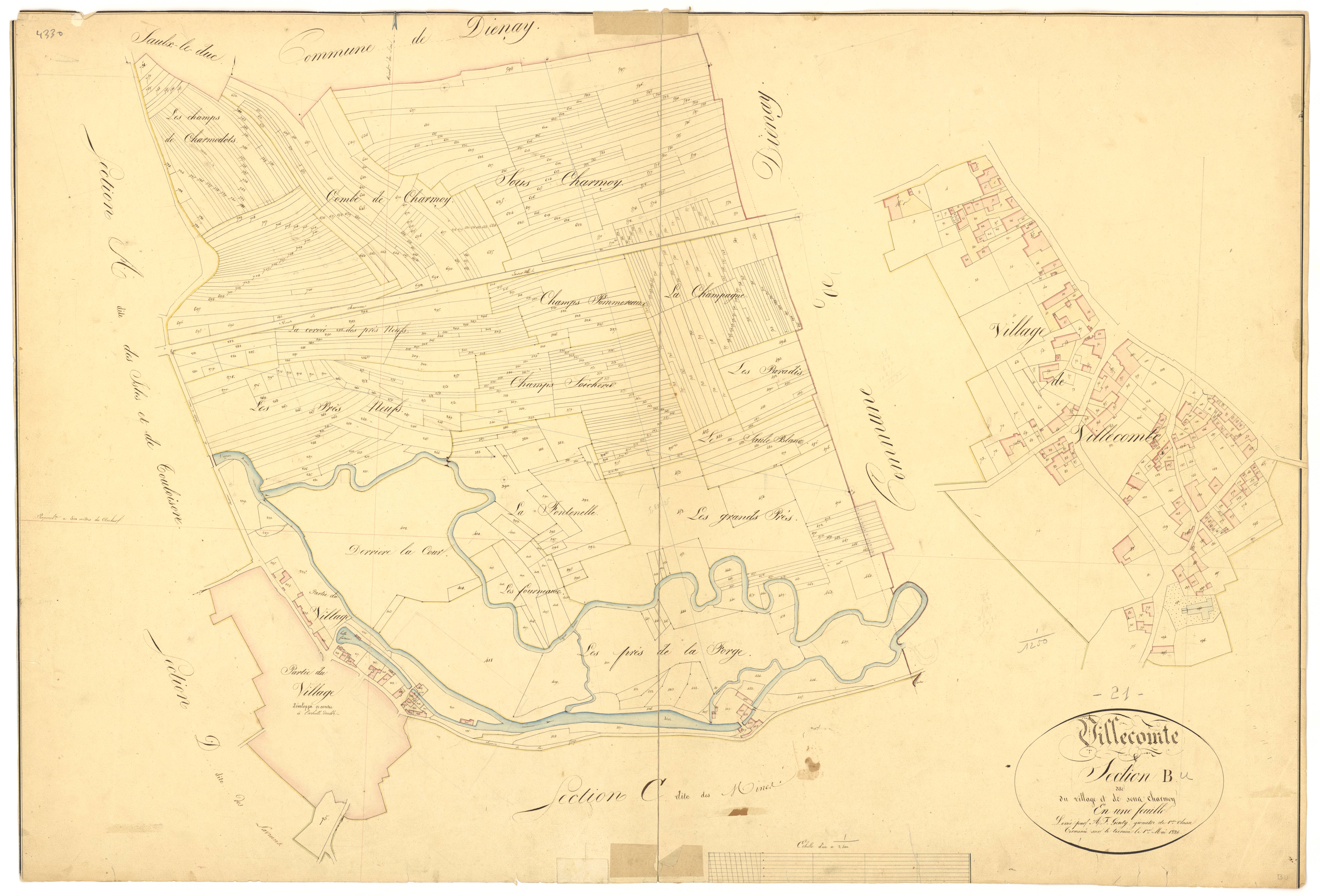 Villecomte - Section B - 3 P PLAN 692/3