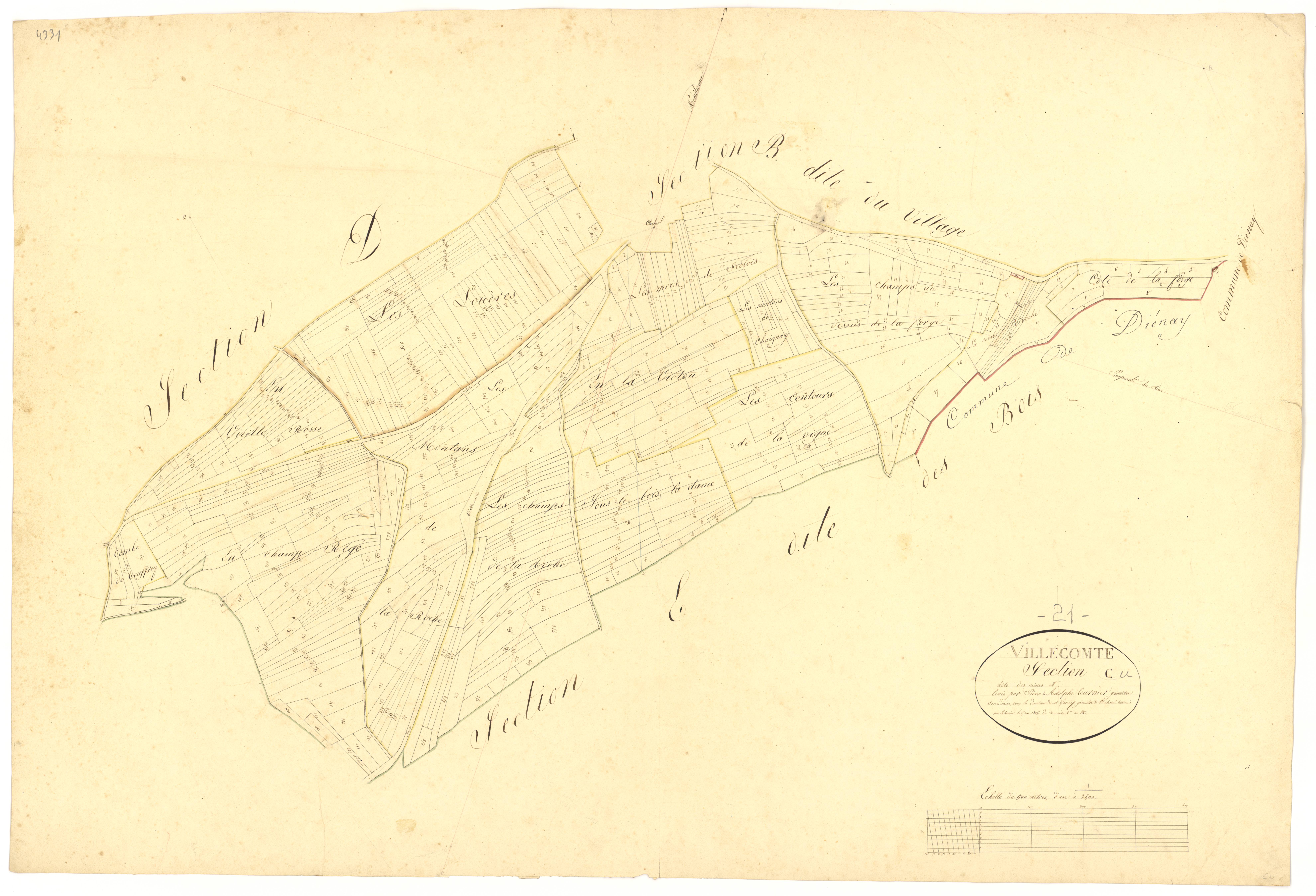 Villecomte - Section C - 3 P PLAN 692/4