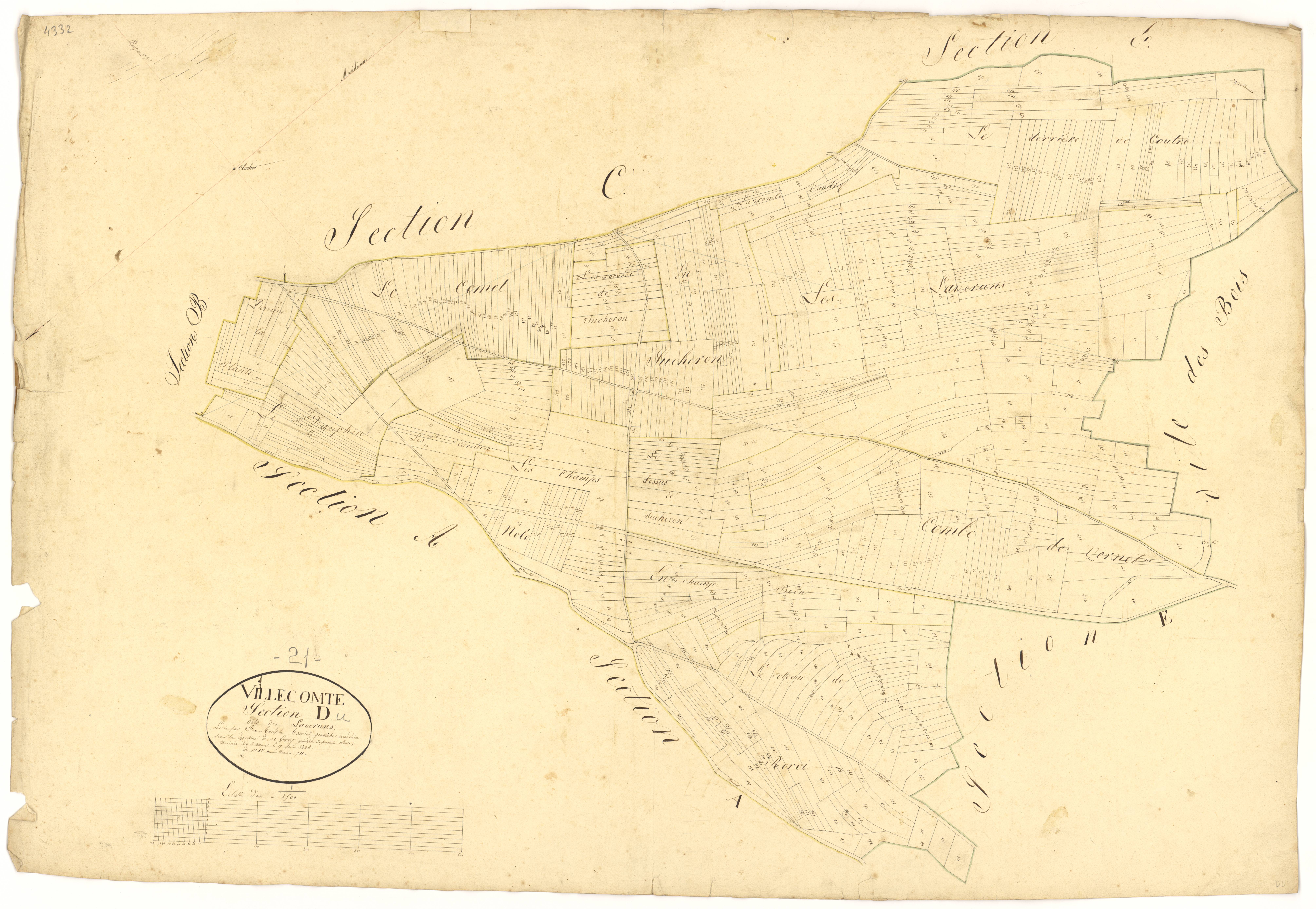 Villecomte - Section D - 3 P PLAN 692/5