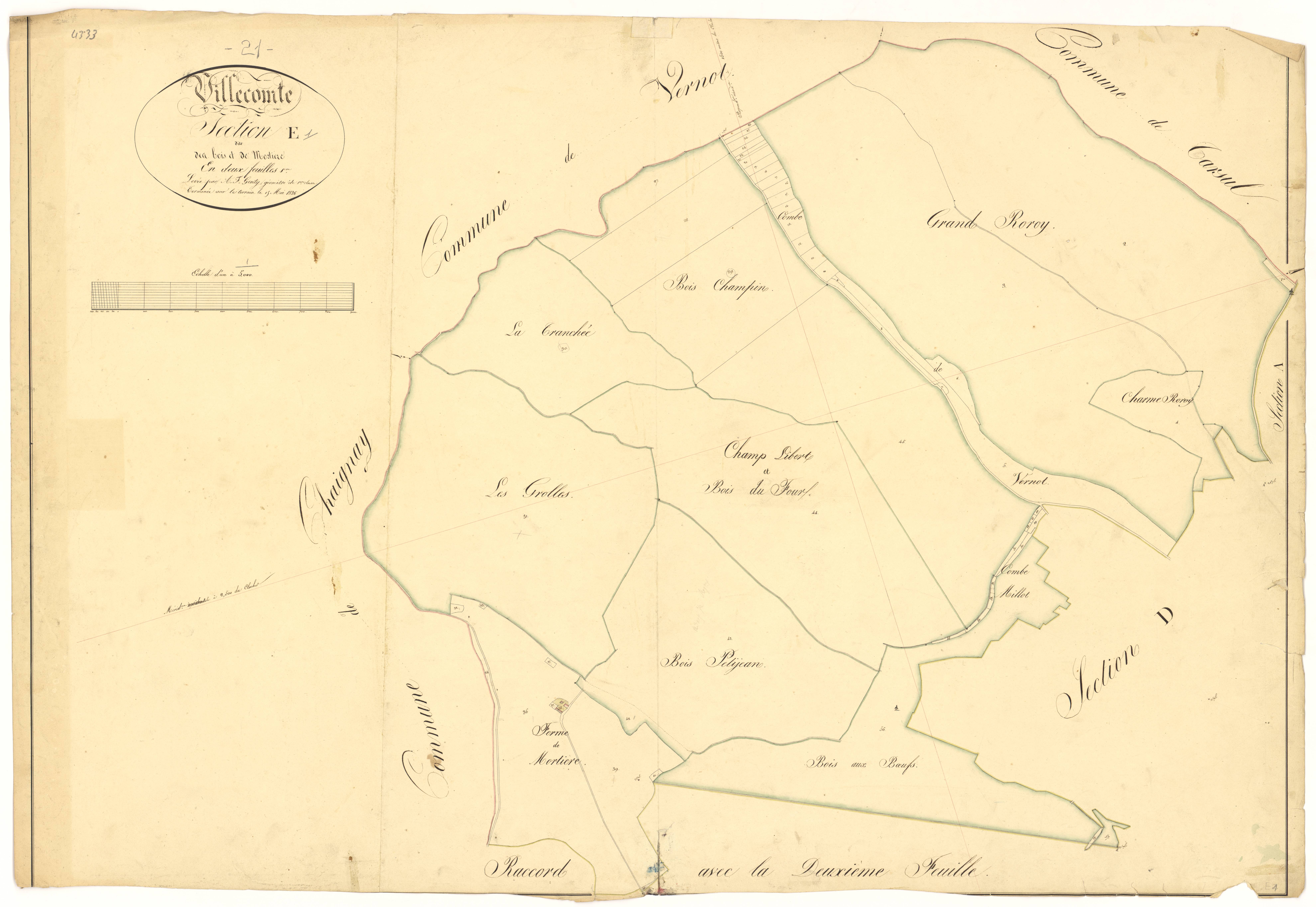 Villecomte - Section E1 - 3 P PLAN 692/6