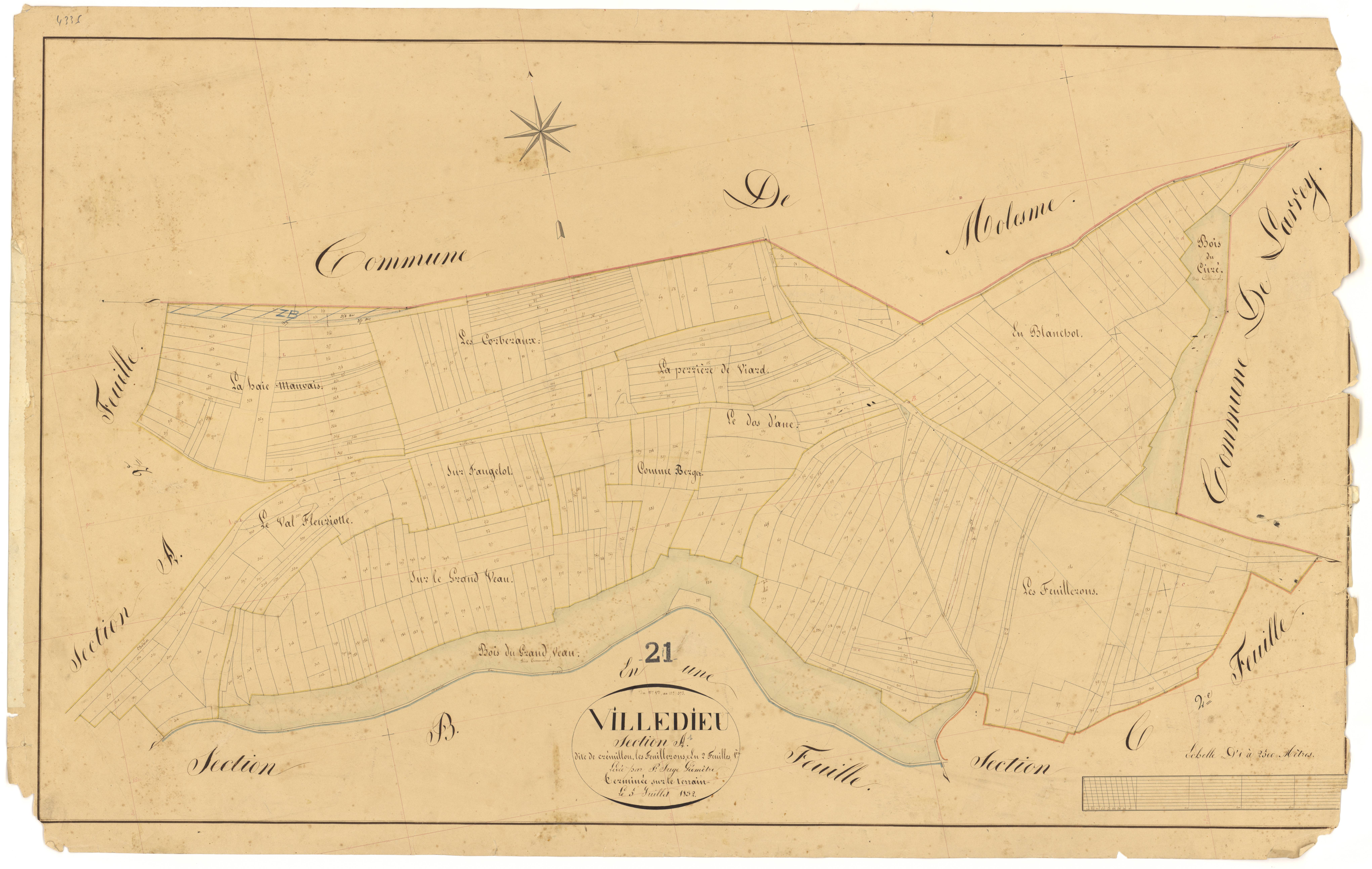 Villedieu - Section A1 - 3 P PLAN 693/2