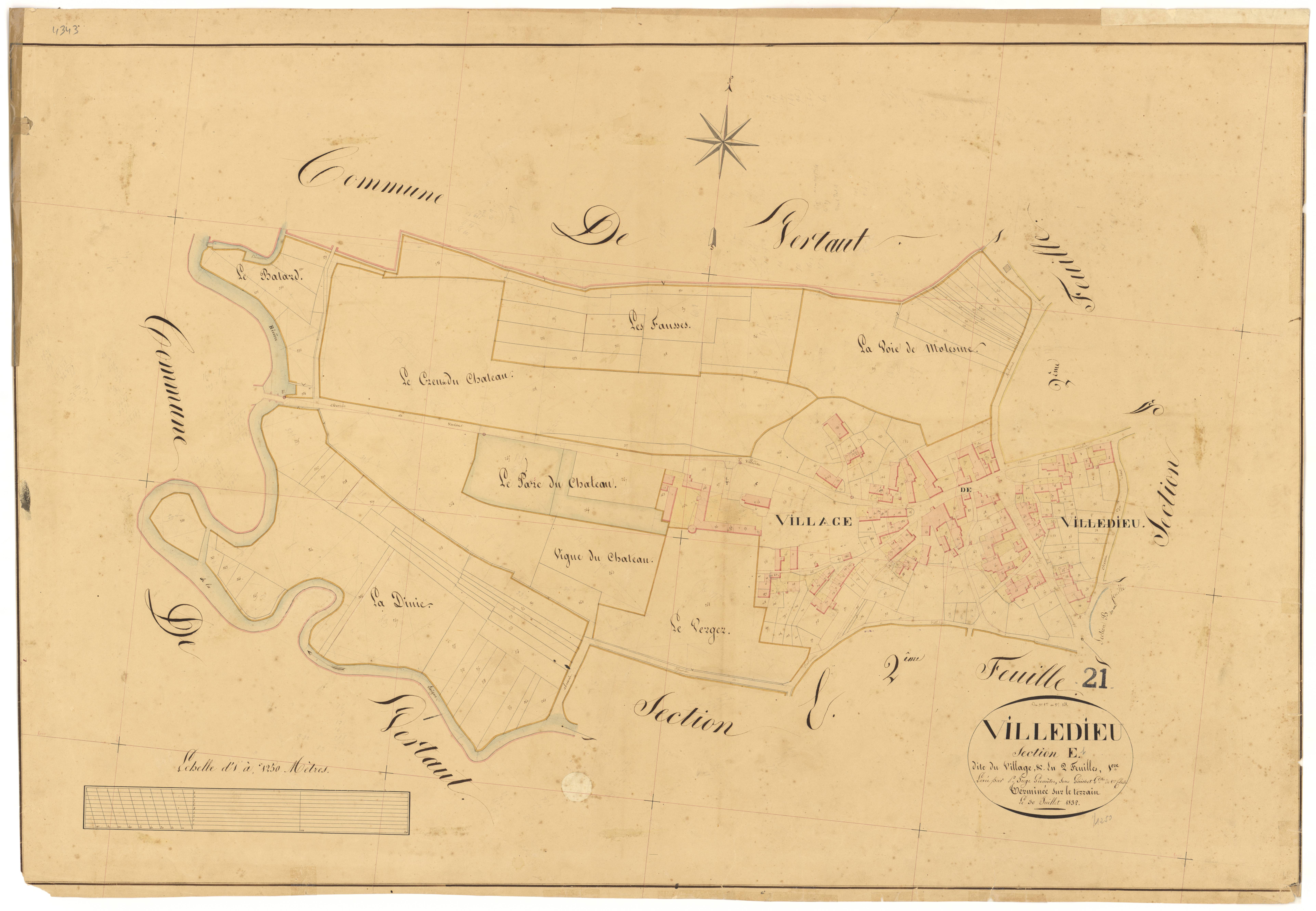 Villedieu - Section E1 - 3 P PLAN 693/9