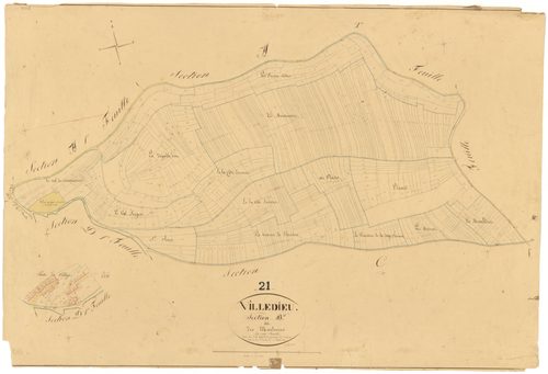 Villedieu - Section B - 3 P PLAN 693/4