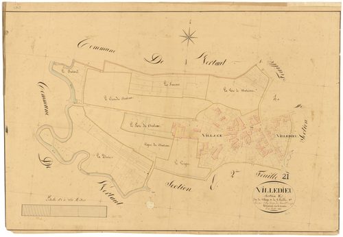 Villedieu - Section E1 - 3 P PLAN 693/9