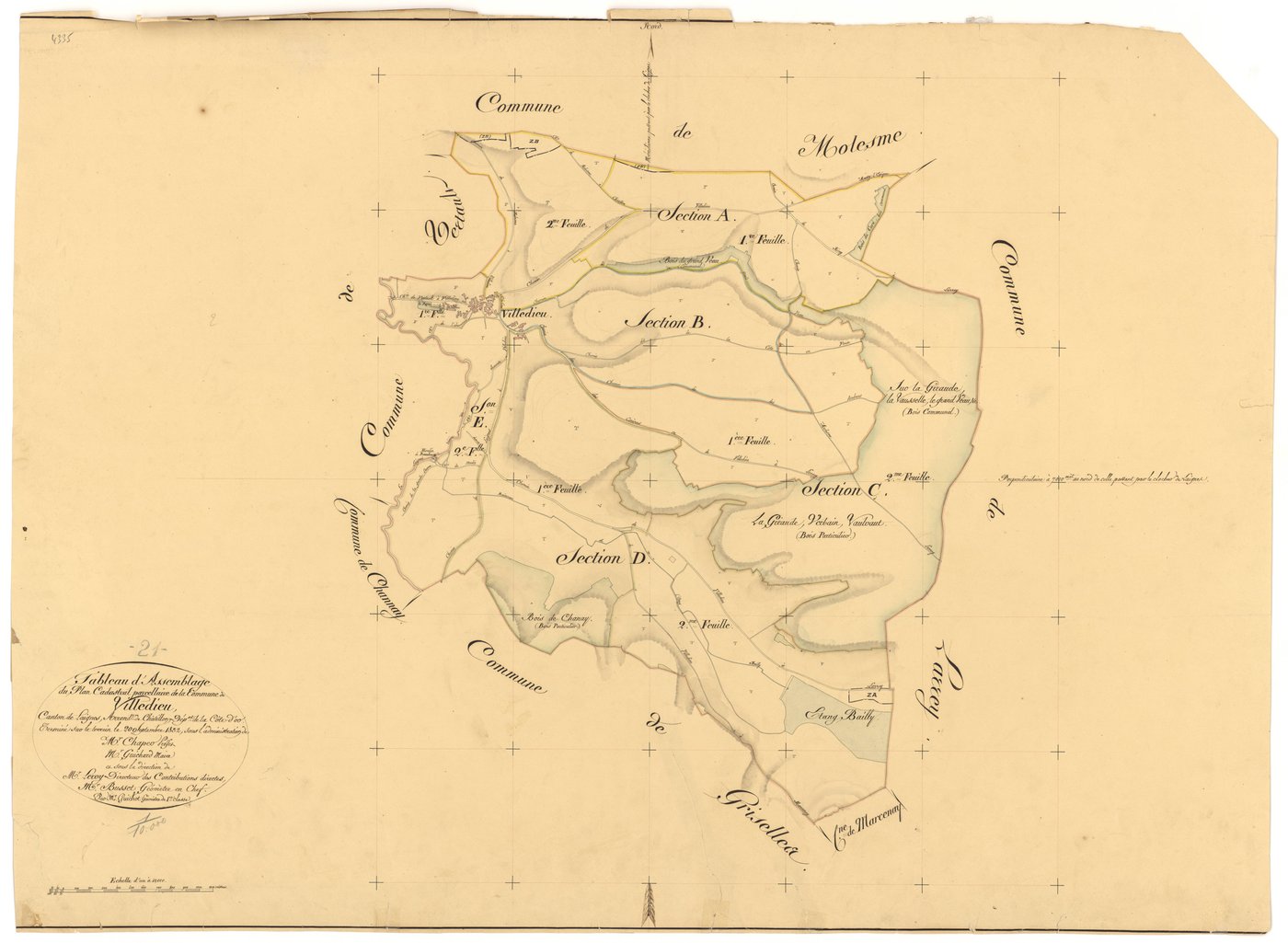 Villedieu - Tableau d'assemblage - 3 P PLAN 693/1