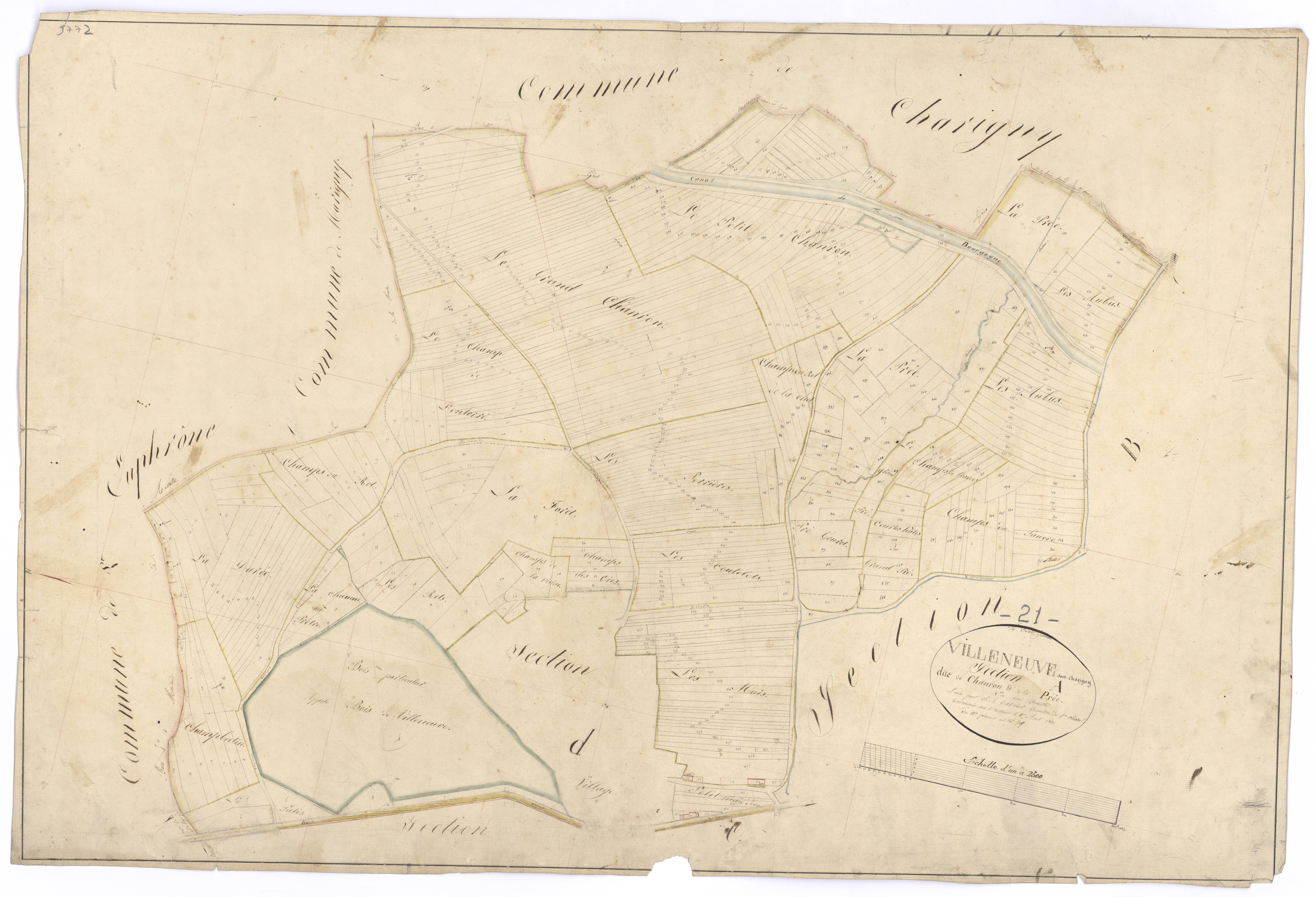 Villeneuve-sous-Charigny - Section A - 3 P PLAN 696/2