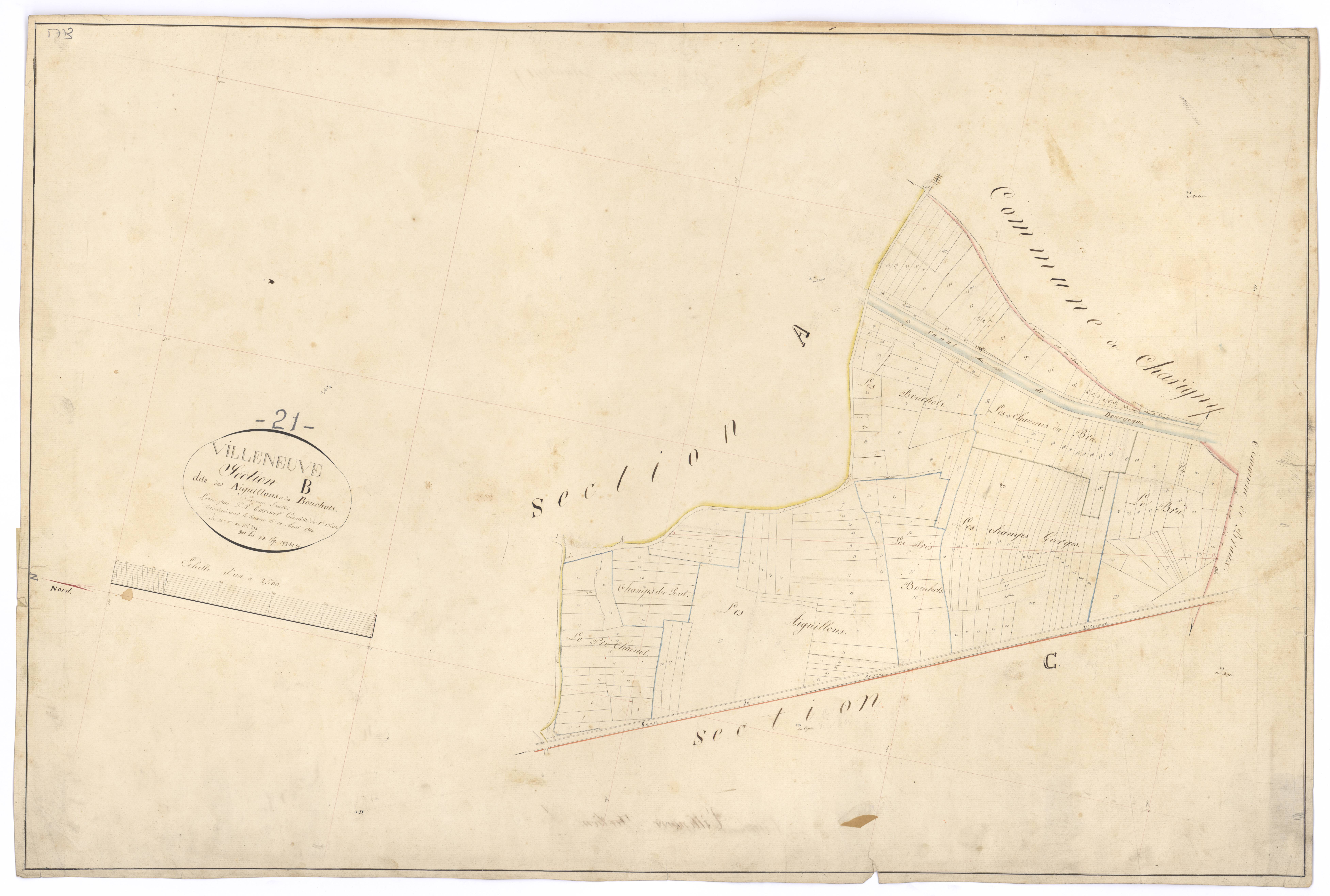 Villeneuve-sous-Charigny - Section B - 3 P PLAN 696/3