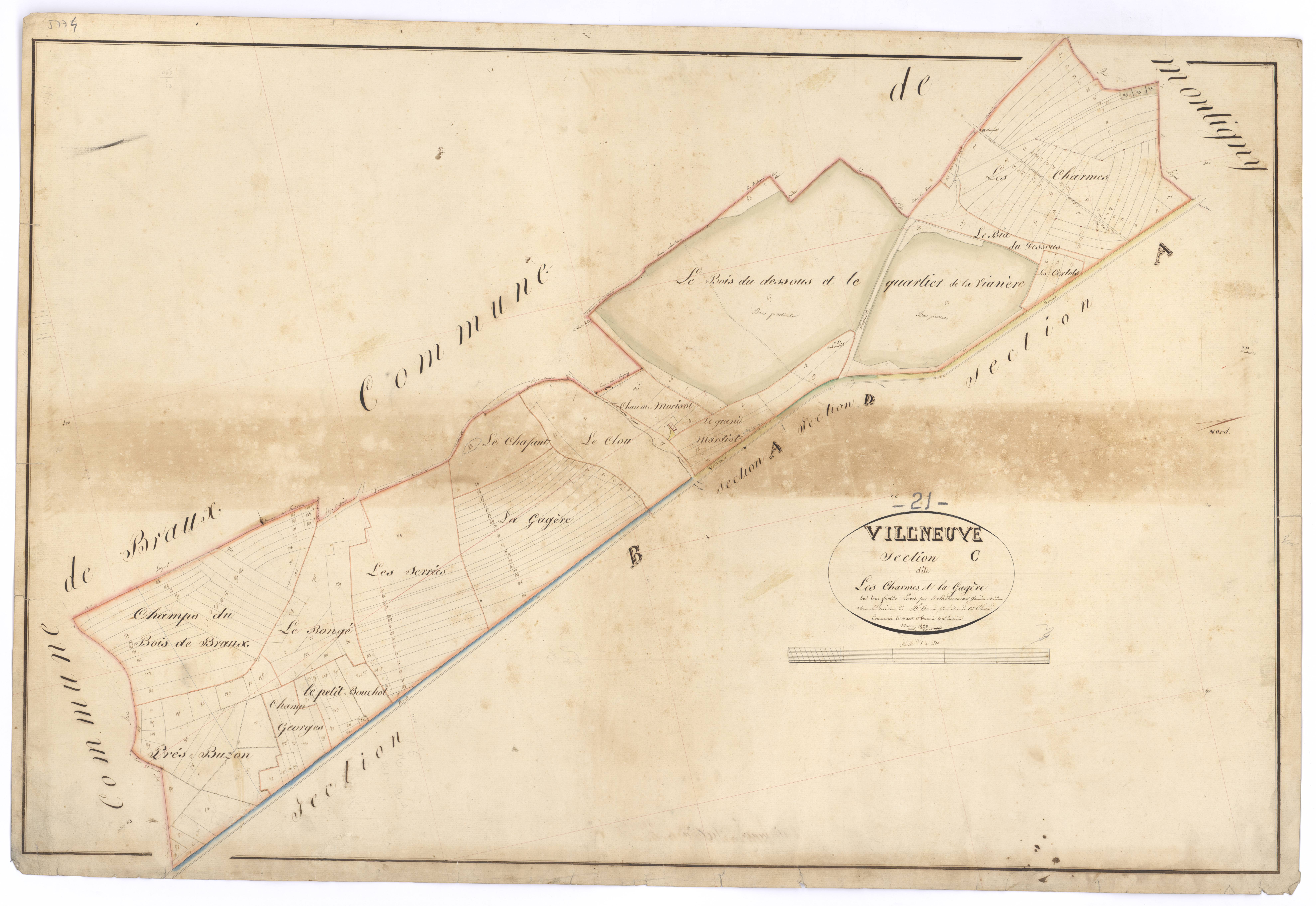 Villeneuve-sous-Charigny - Section C - 3 P PLAN 696/4