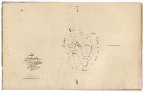 Villeneuve-sous-Charigny - Tableau d'assemblage - 3 P PLAN 696/1