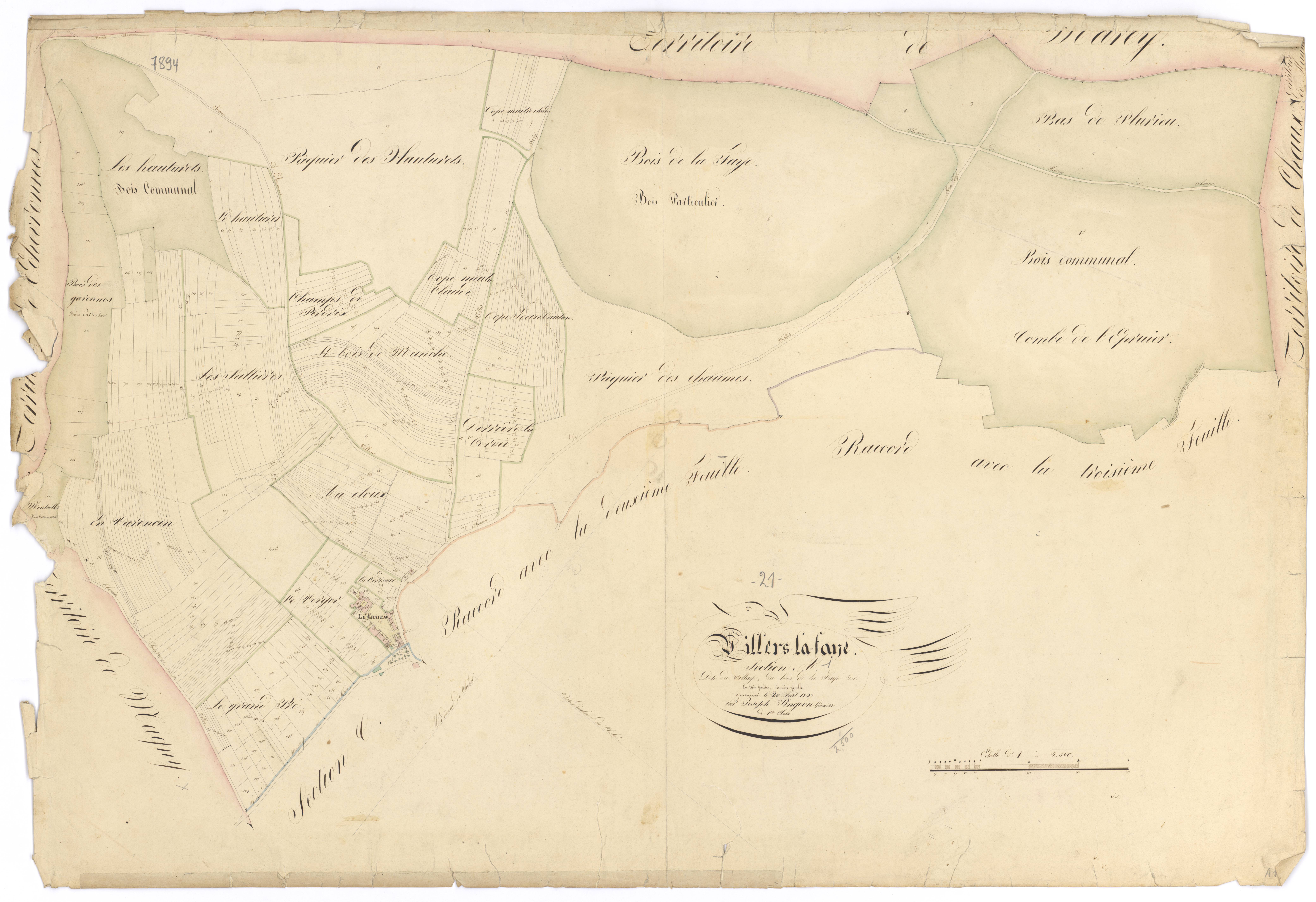 Villers-la-Faye - Section A1 - 3 P PLAN 698/2