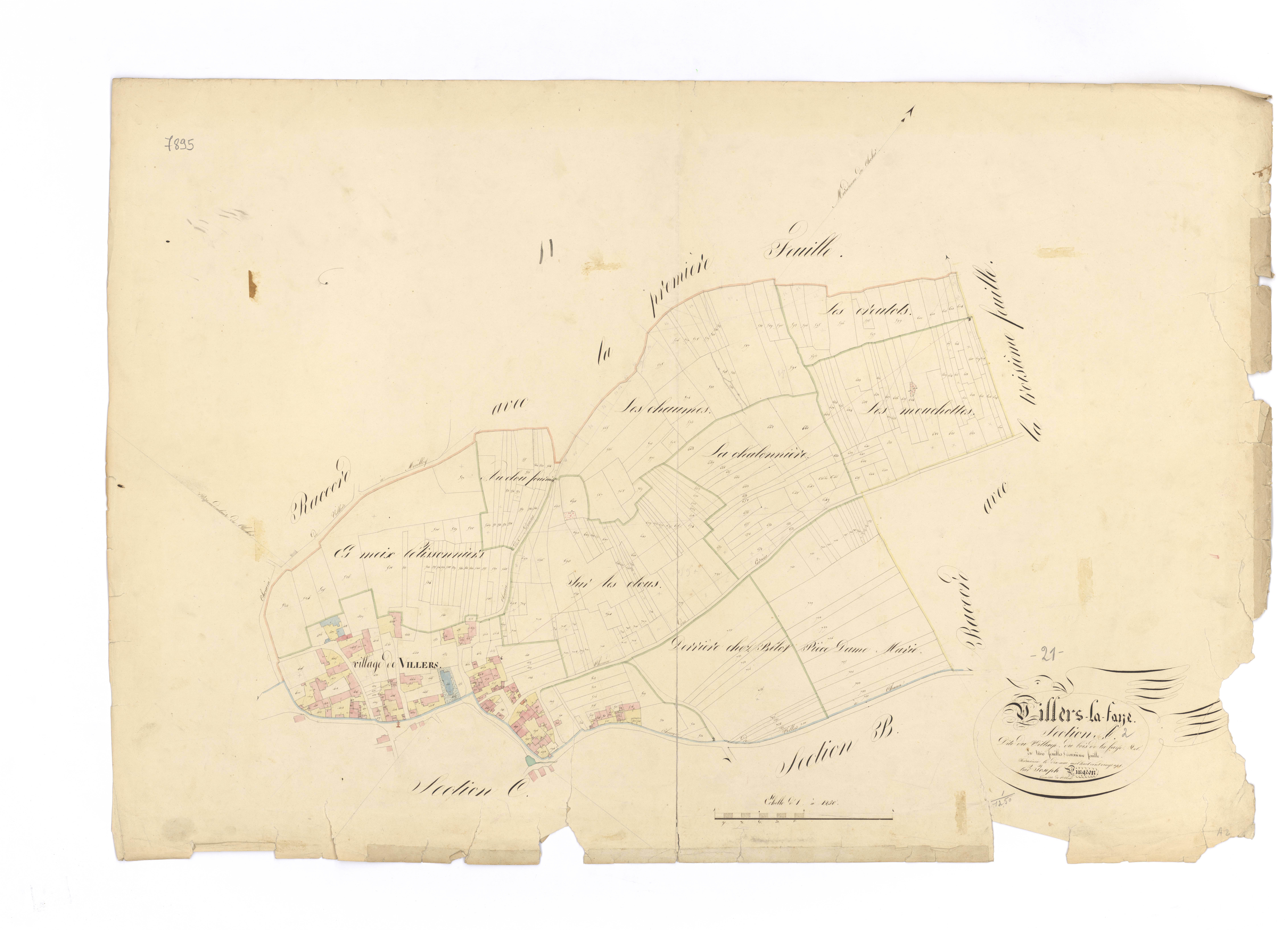 Villers-la-Faye - Section A2 - 3 P PLAN 698/3