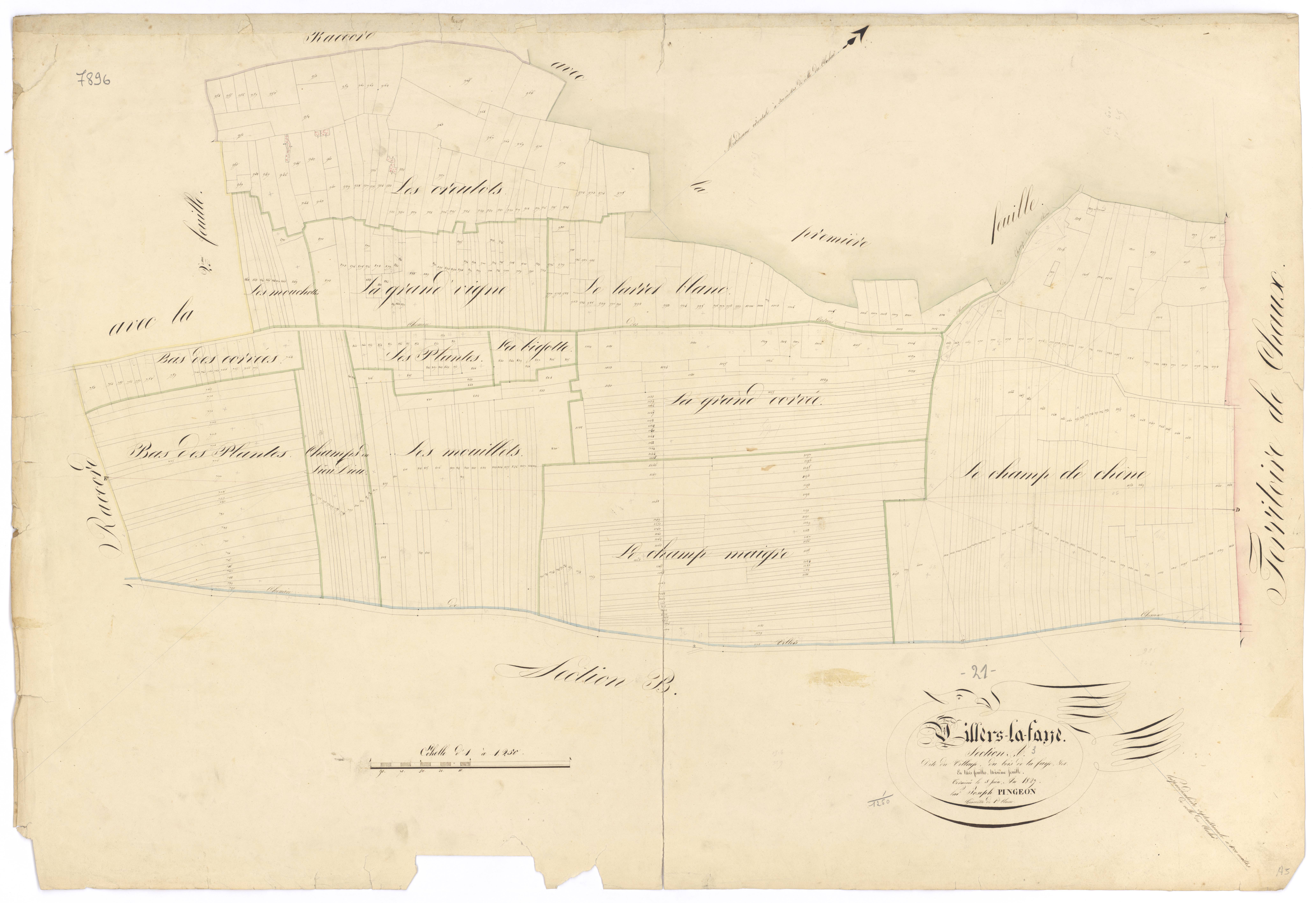 Villers-la-Faye - Section A3 - 3 P PLAN 698/4