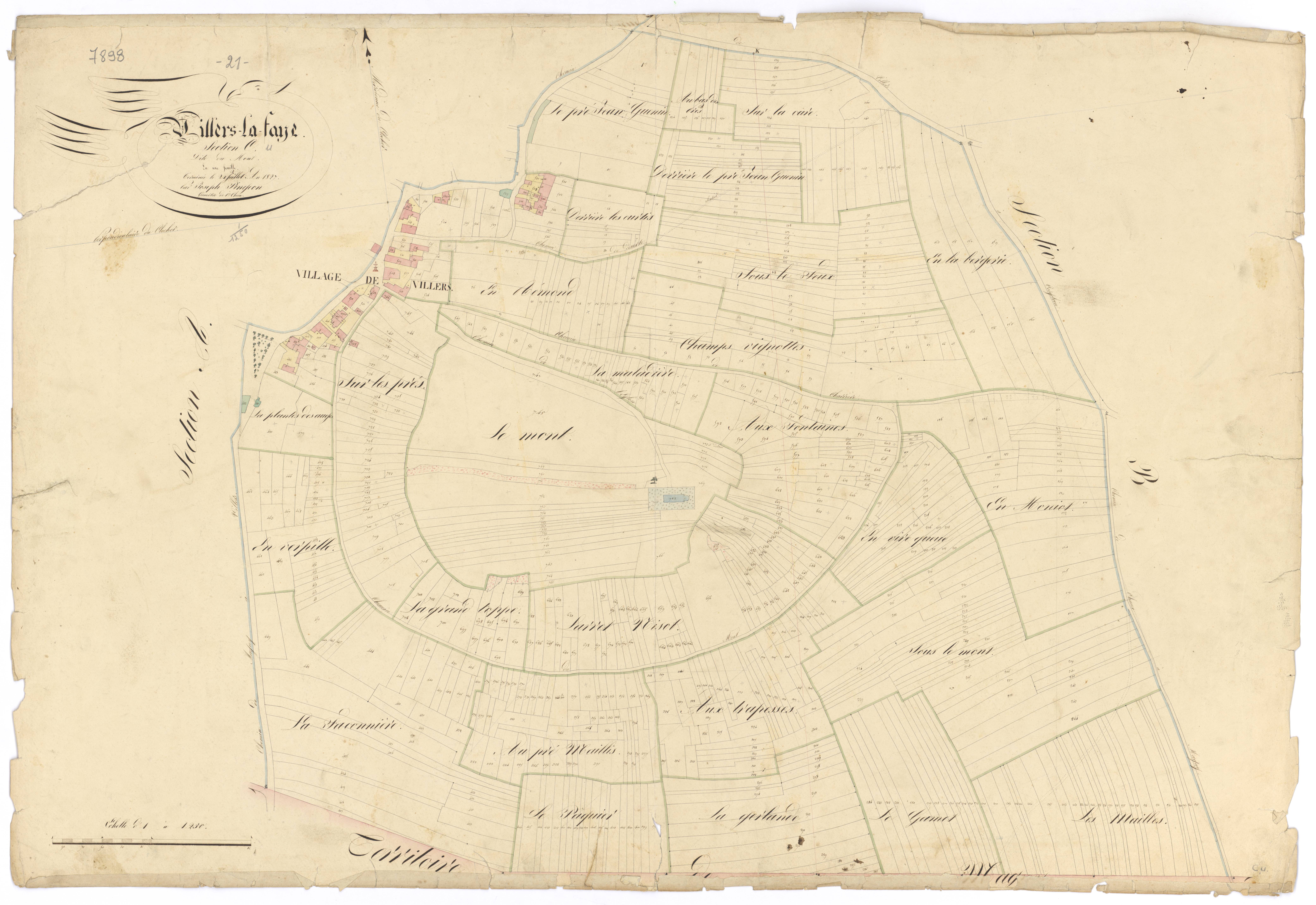 Villers-la-Faye - Section C - 3 P PLAN 698/6