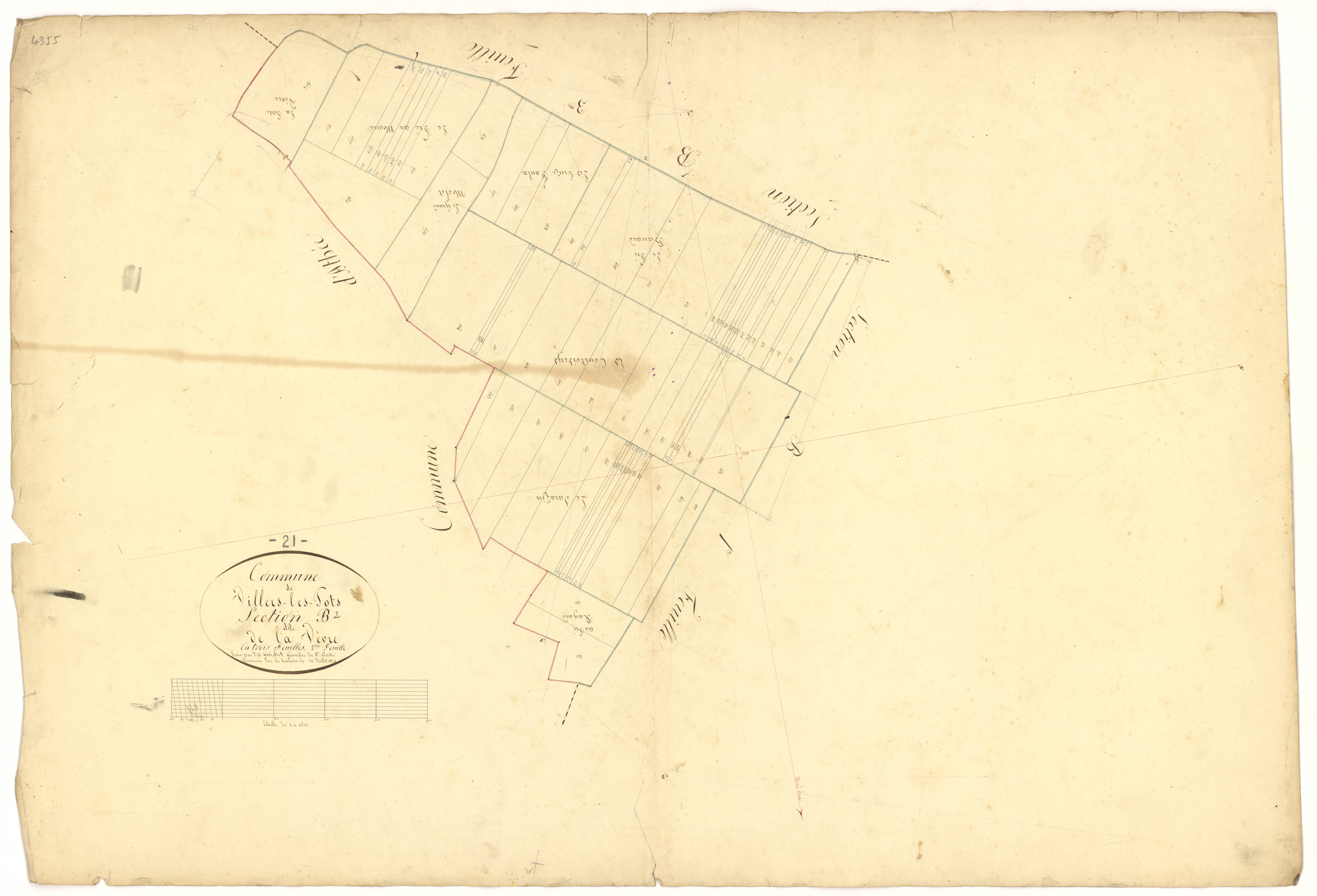 Villers-les-Pots - Section B2 - 3 P PLAN 699/5